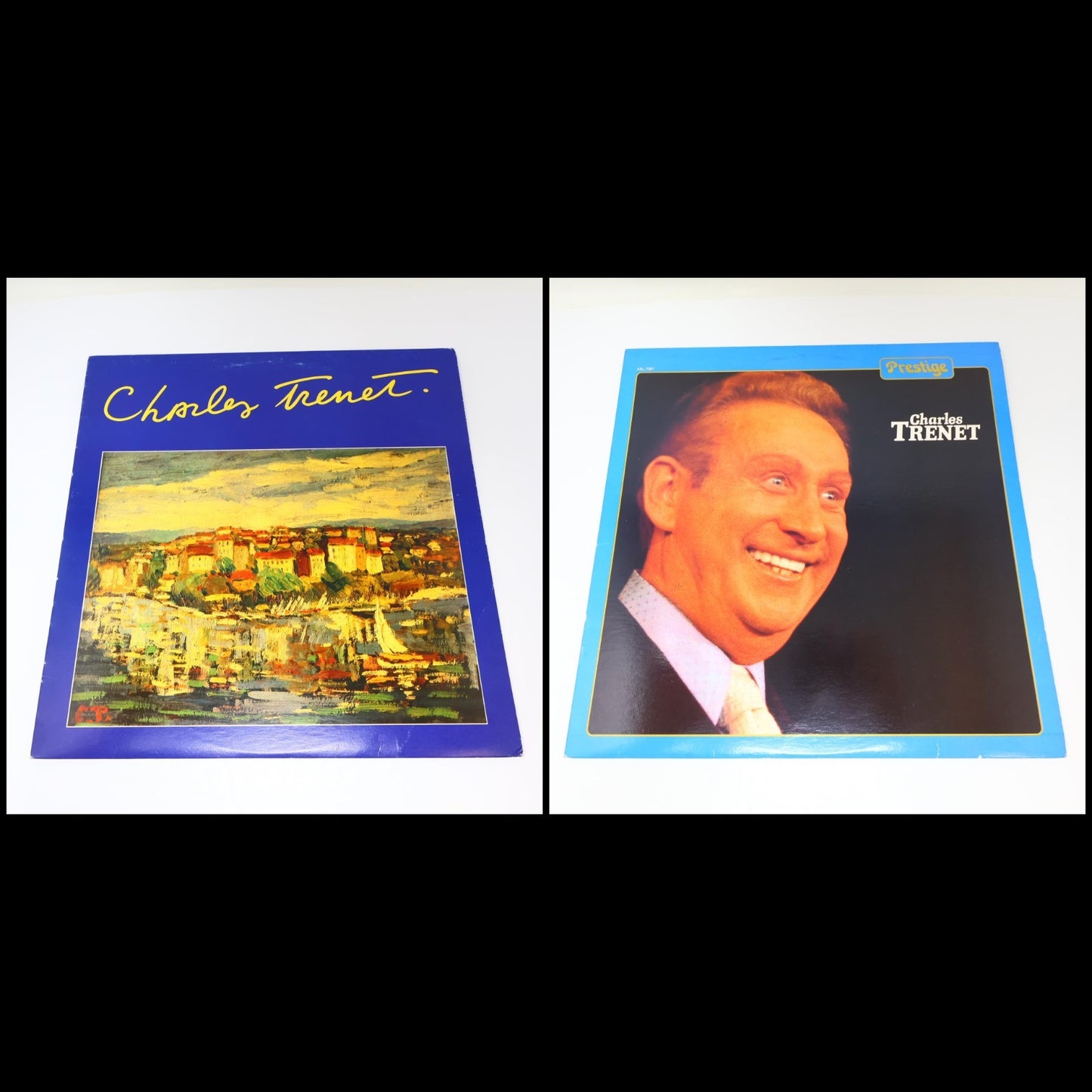 Charles Trenet Lot 2 Disques Record Éponyme & Succès Able/CBS Canada 1981 VG+