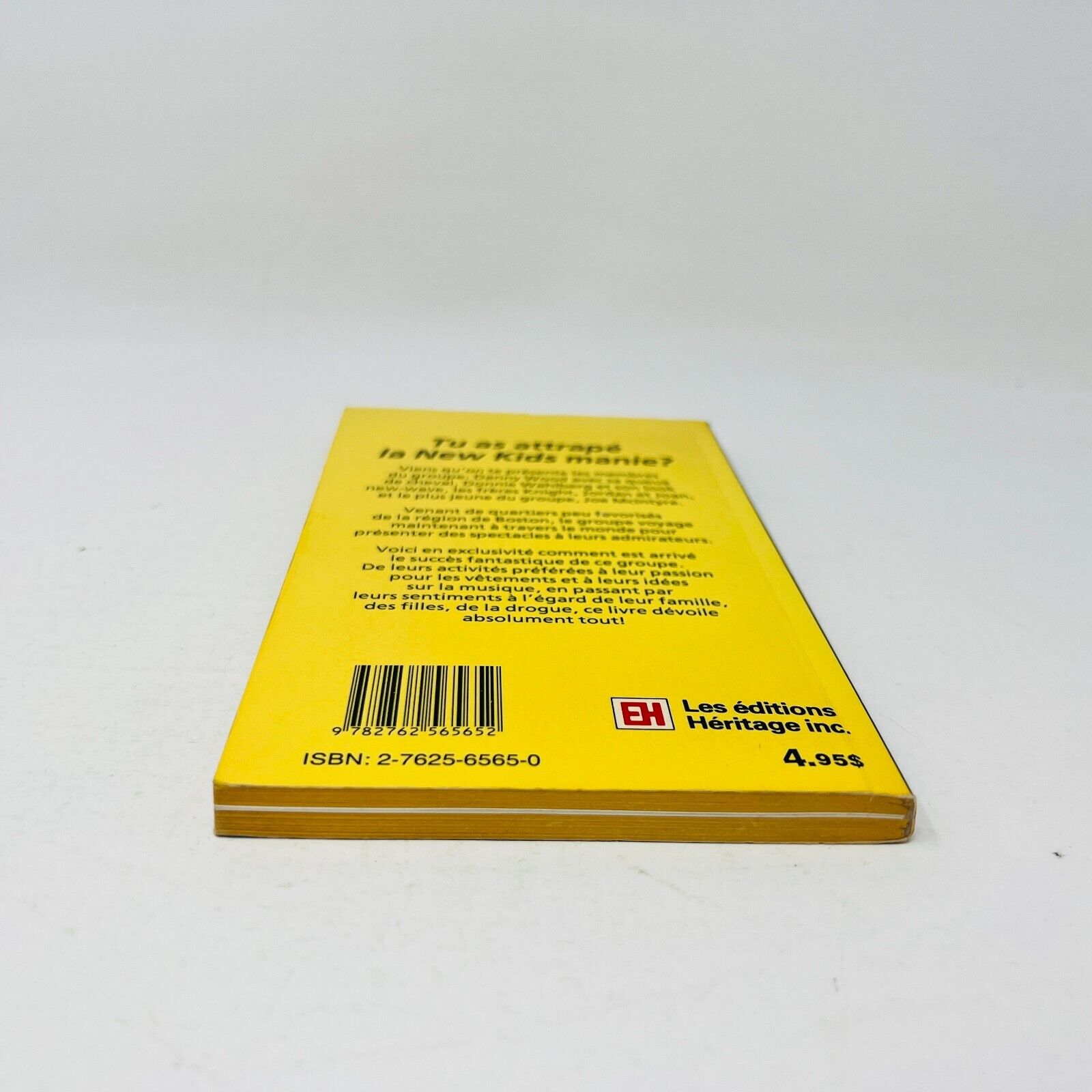 1990 New Kids on the Block Livre en Français/French EH Grace Catalano Donnie/Joe