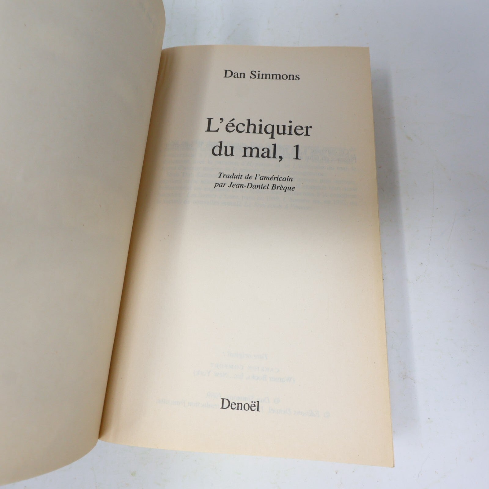 L'Échiquier du Mal #1-2 Folio SF Série Complète Lot 2 Livres Dan Simmons Denoël