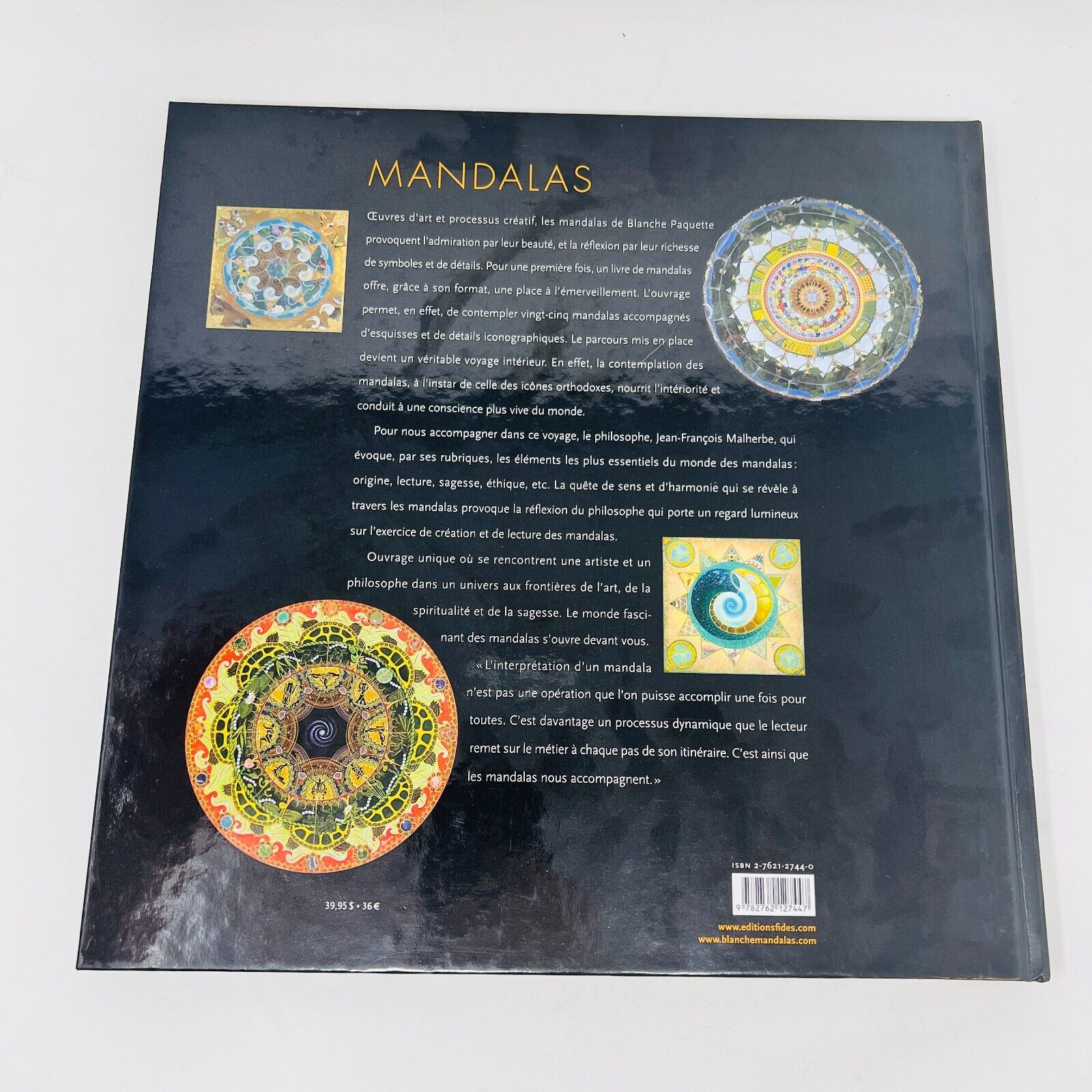 2006 Mandalas Oeuvre de Blanche Paquette Monographie d'Artiste Français Livre HC