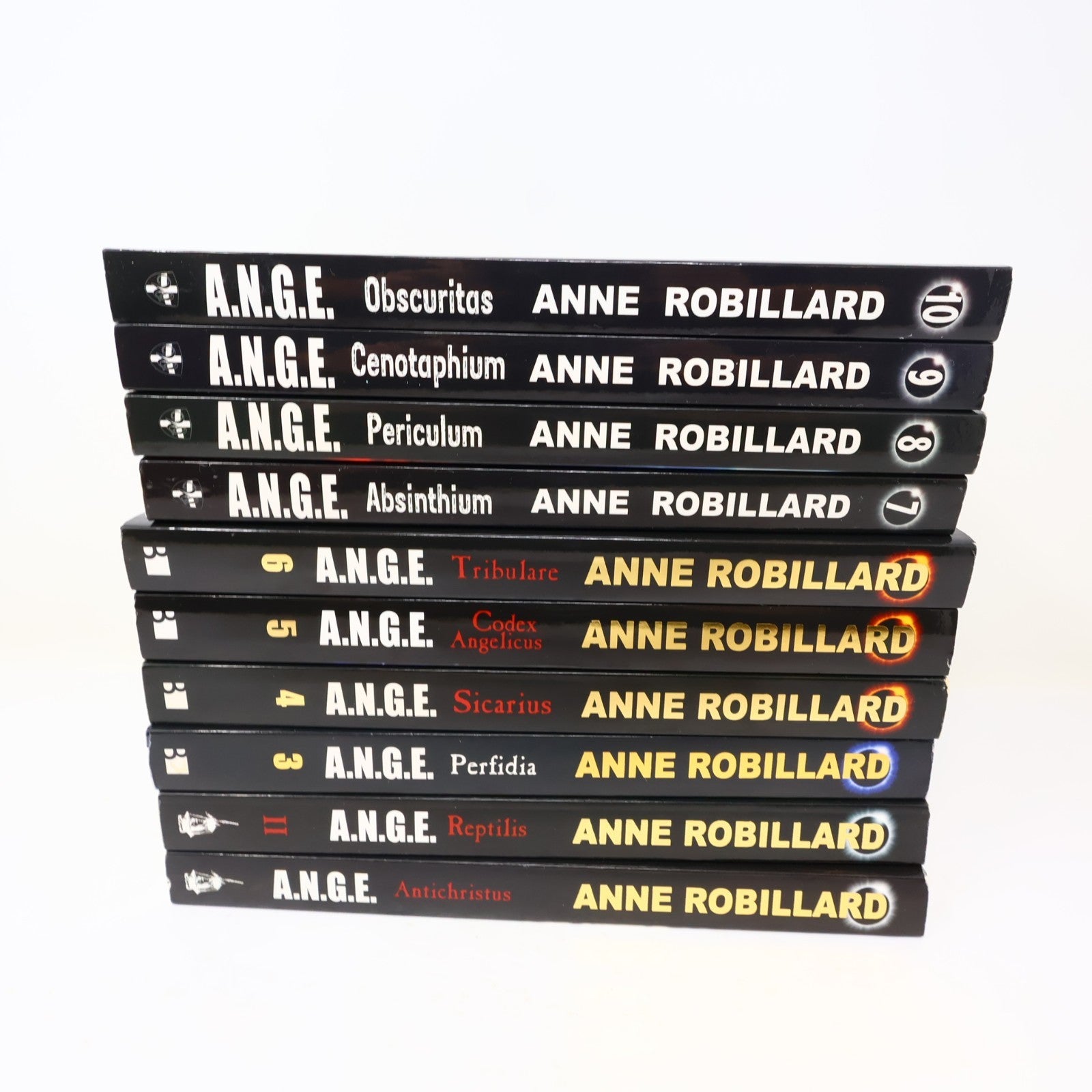 A.N.G.E. #1-10 Ange Série Complète Lot 10 Livres Anne Robillard Antichristus PB