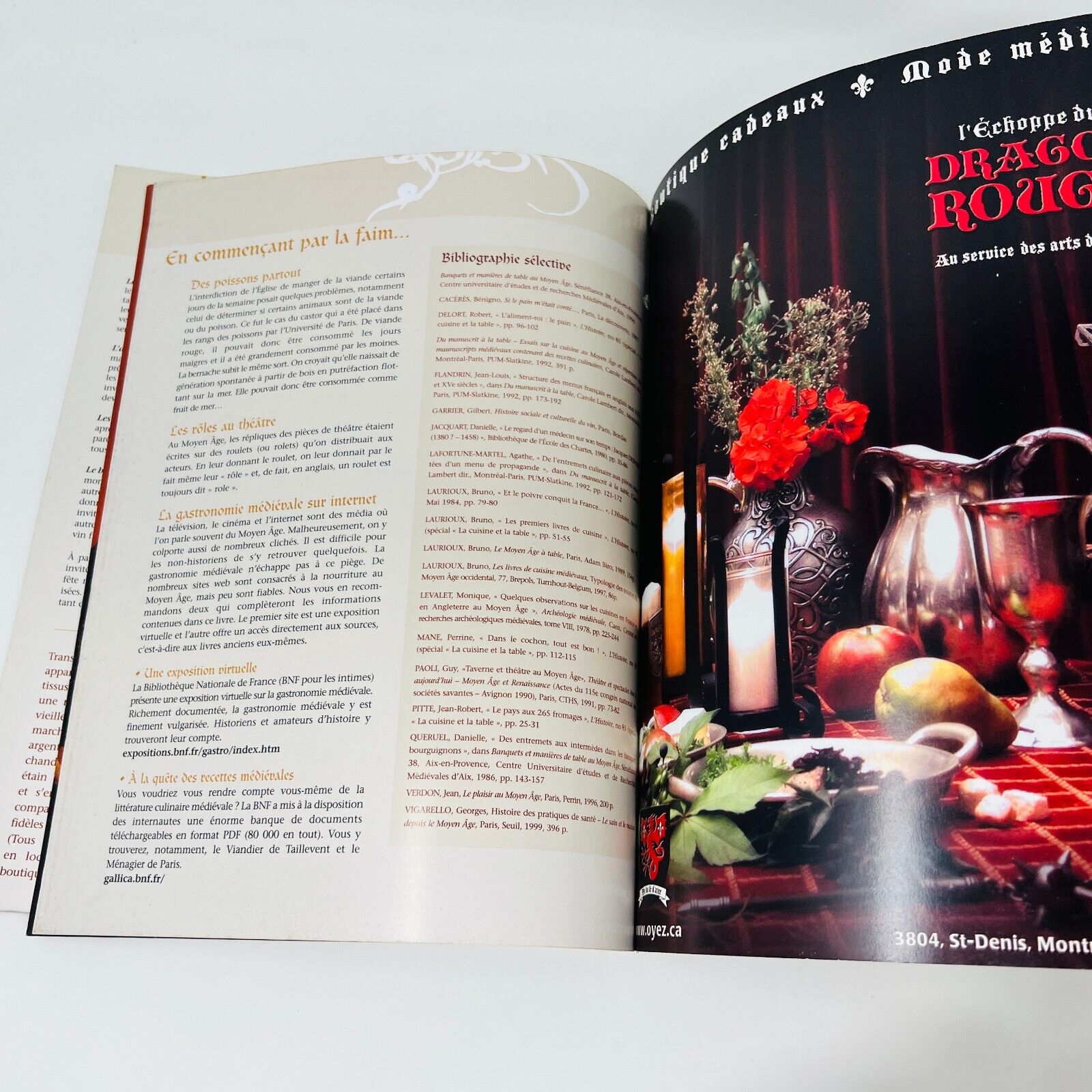 2002 Recettes Originales de l'Auberge du Dragon Rouge Folies, Fêtes et Festins