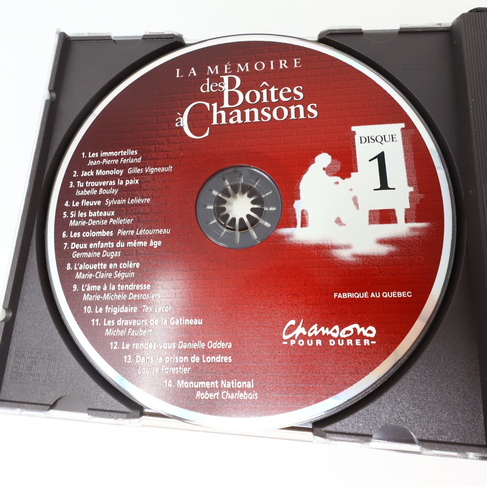 La Mémoire des Boîtes à Chansons CD Ferland/Vigneault/Lecor/Dubois/Duguay/Claude
