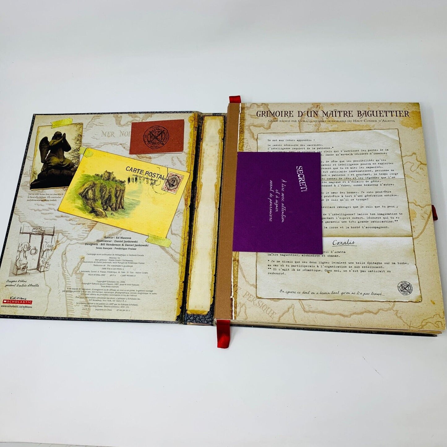 2007 Mon Grimoire Maître Coralis Scholastic Enfants Français Ed Masessa French