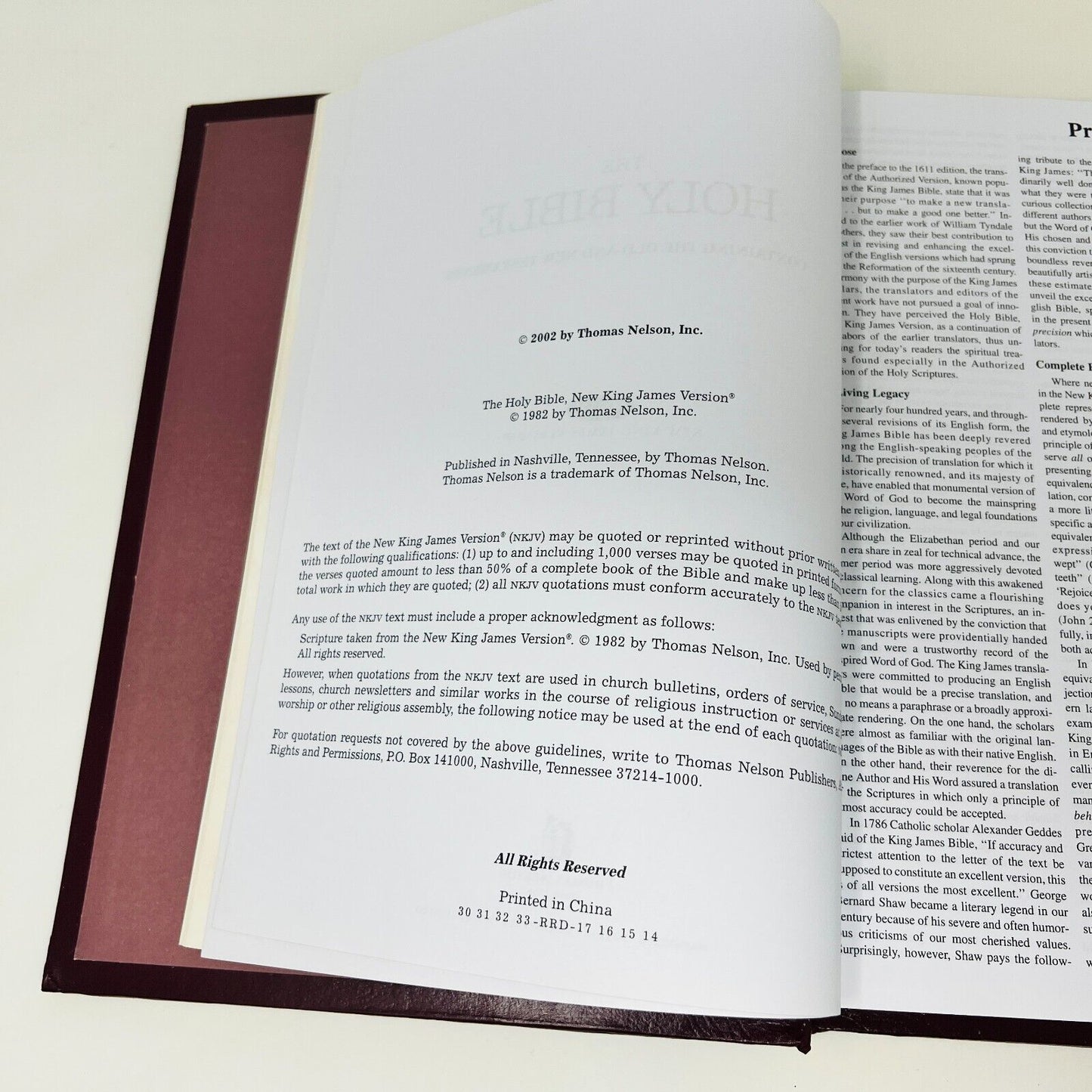 2002 Holy Bible Thomas Kinkade Painter of Light NKJV Thomas Nelson Padded HC