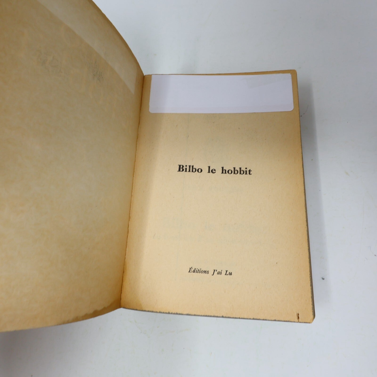 1973 Bilbo le Hobbit J.R.R. Tolkien Fantasy LOTR J'ai Lu Français Livre 70s PB