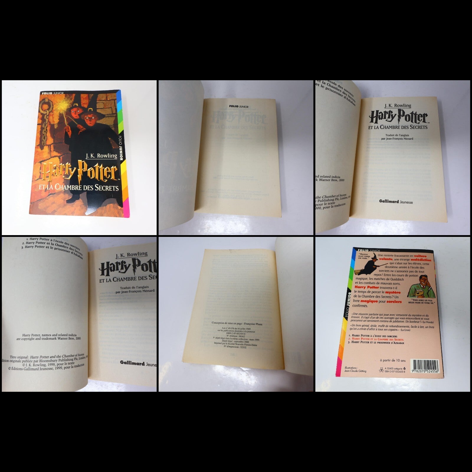 Harry Potter Coffret #1-3 École des Sorciers/Chambre des Secrets/Azkaban Rowling