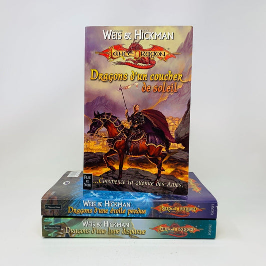 Lancedragon Trilogie La Séquence de la Guerre des Ames Grand Format Lot Livres