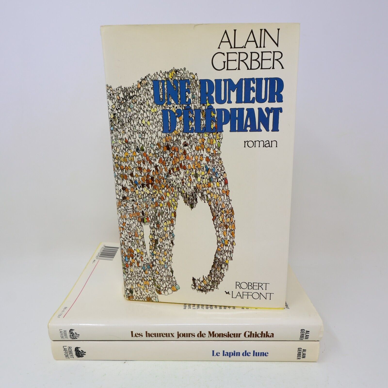 Alain Gerber Rumeur d'Éléphant Monsieur Chichka Lapin de Lune Lot 3 Livres 80s