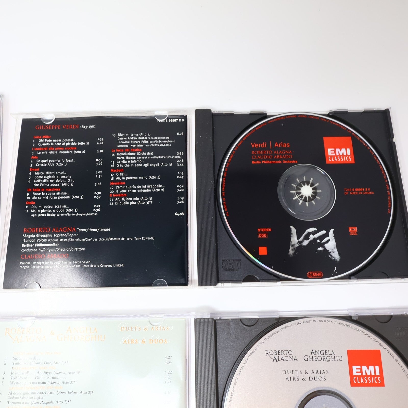 Roberto Alagna 6 CD Lot Serenades/Verdi Arias/Duets & Arias/Verdi Per Due