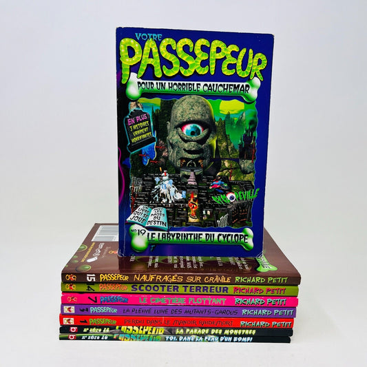 8x Votre Passepeur Horrible Cauchemar/Zéro 2 Livres Signés par Richard Petit Lot
