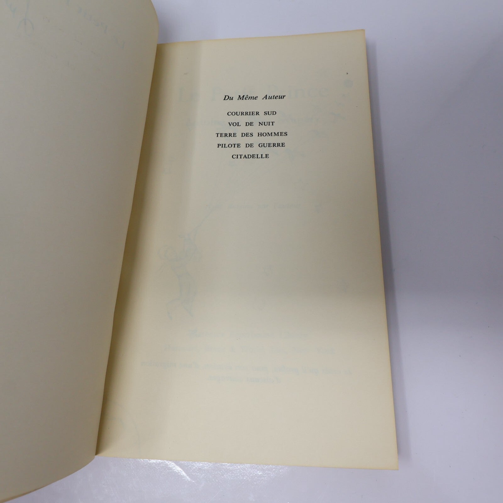 Le Petit Prince Saint Exupéry Harbace Paperbound Library Harcourt 1971 Enfants