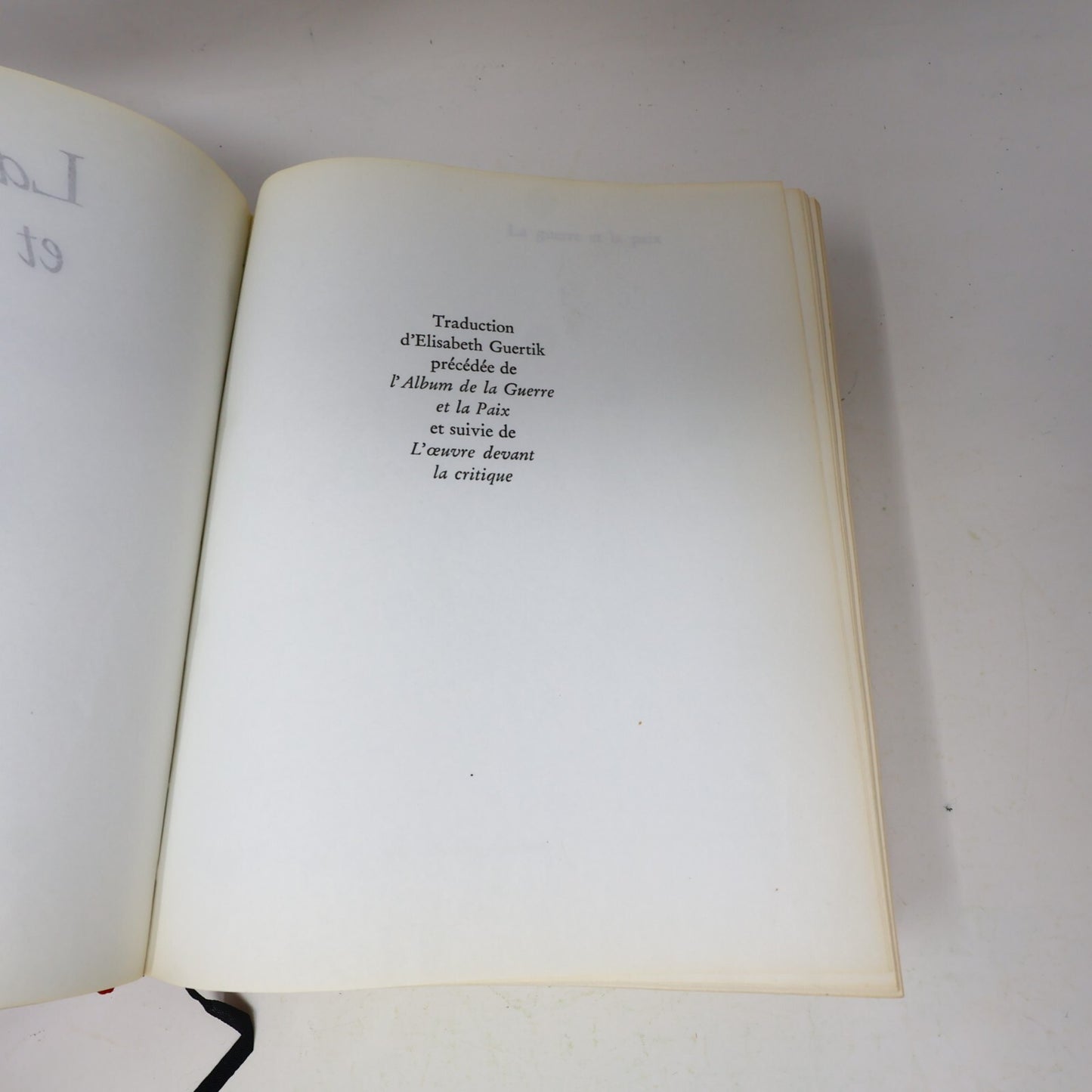 1963 La Guerre et la Paix Léon Tolstoï Les Libraires Associés Numéroté Illustré
