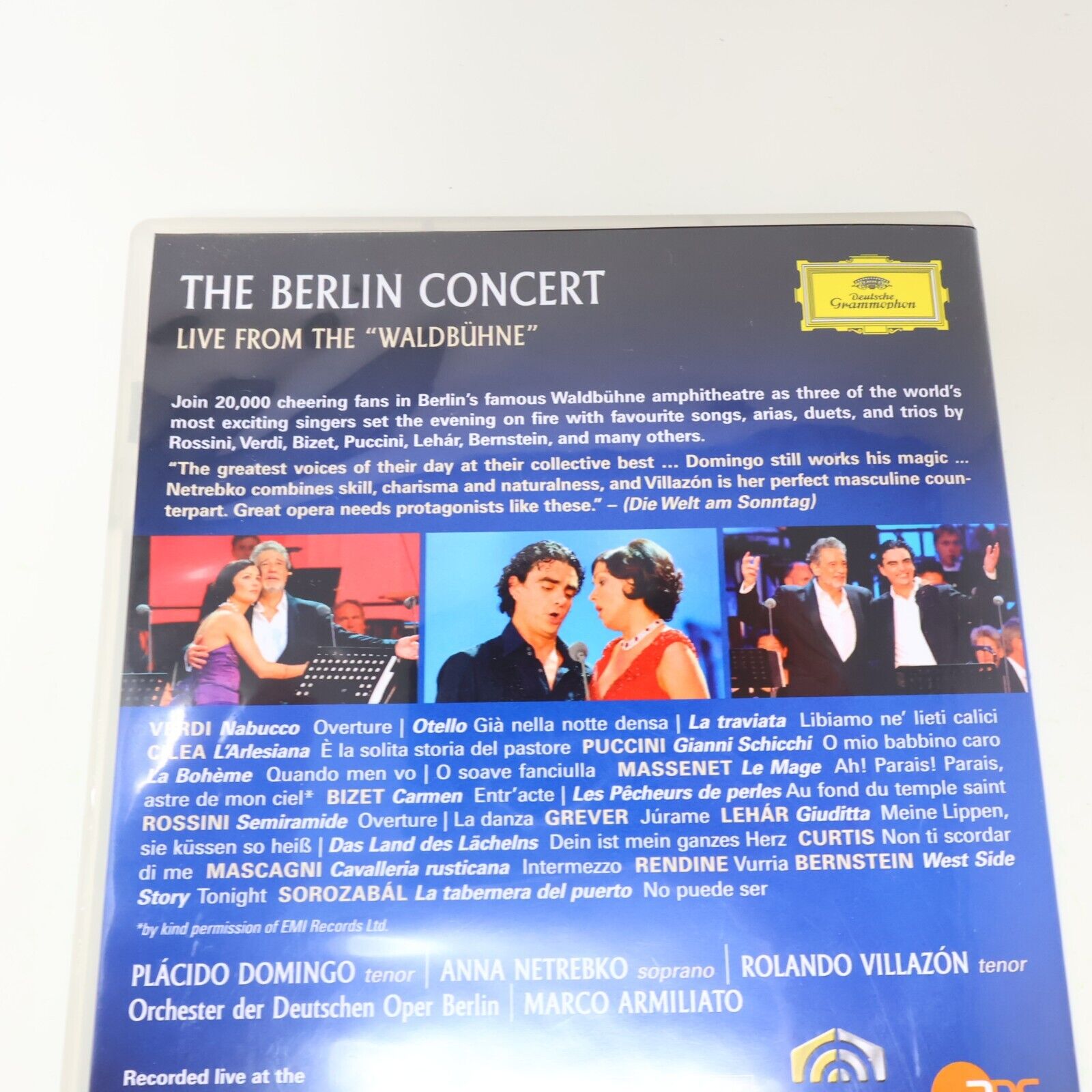 The Berlin Concert Live from the "Waldbühne" DVD Placido Domingo NTSC Tested