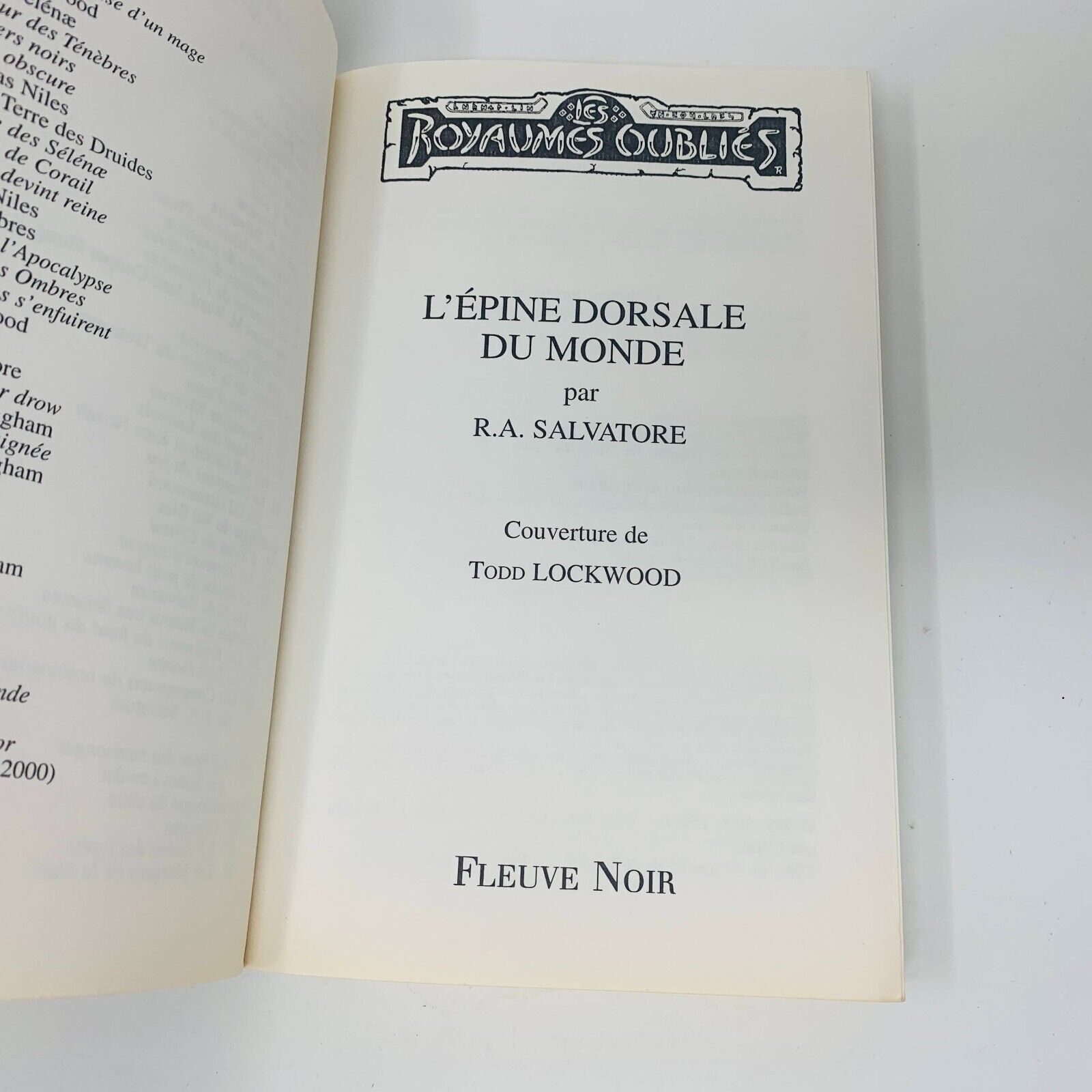 La Séquence d'Ombre-Terre #1 & 4 Grand Format Lot Royaumes Oubliés Fleuve Noir