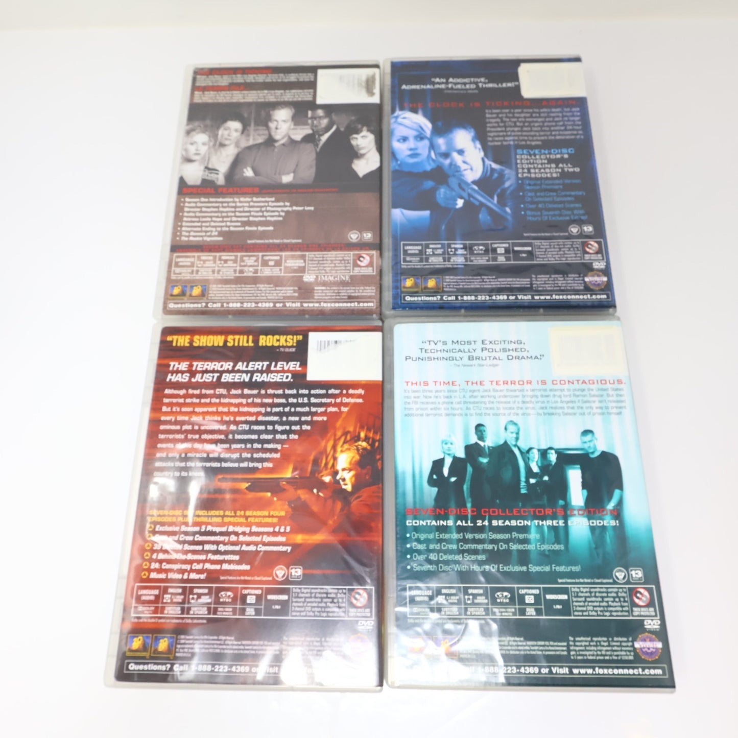 24 The Complete Series DVD Season 1-8 + Redemption + Bonus NTSC 56-Disc English