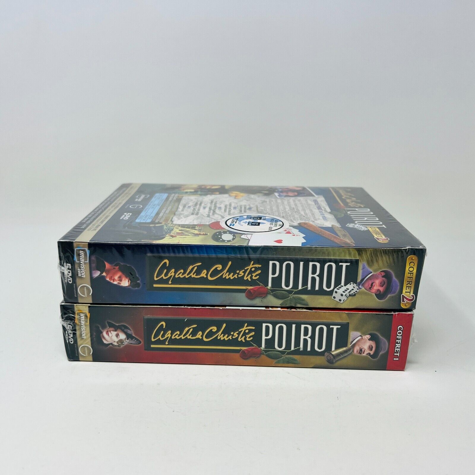 Agatha Christie Poirot Coffrets #1-2 Lot de DVD Scellés en Français/French NTSC