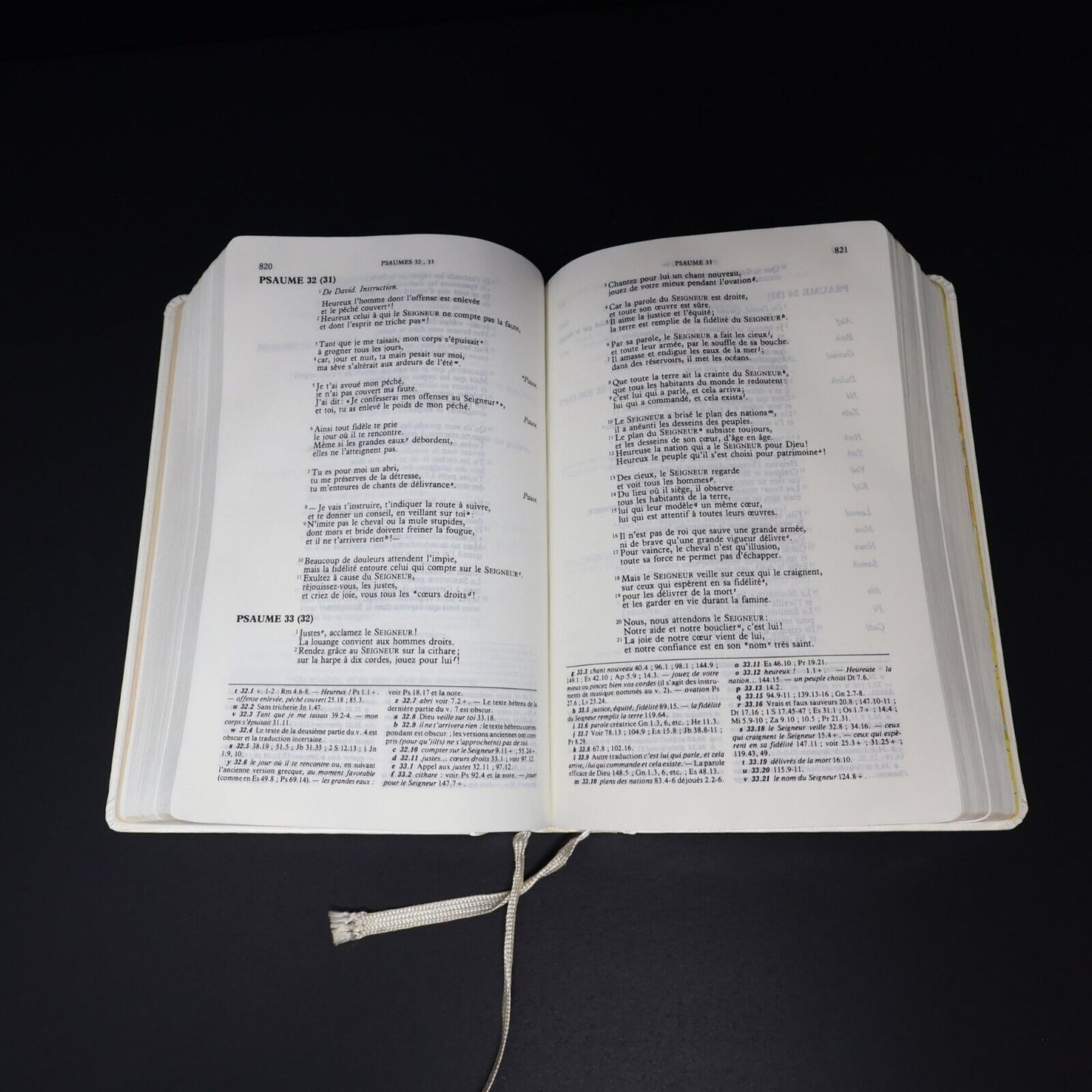 1988 La Sainte Bible de Mariage TOB Hardcover HC Societe Biblique Canadienne 80s