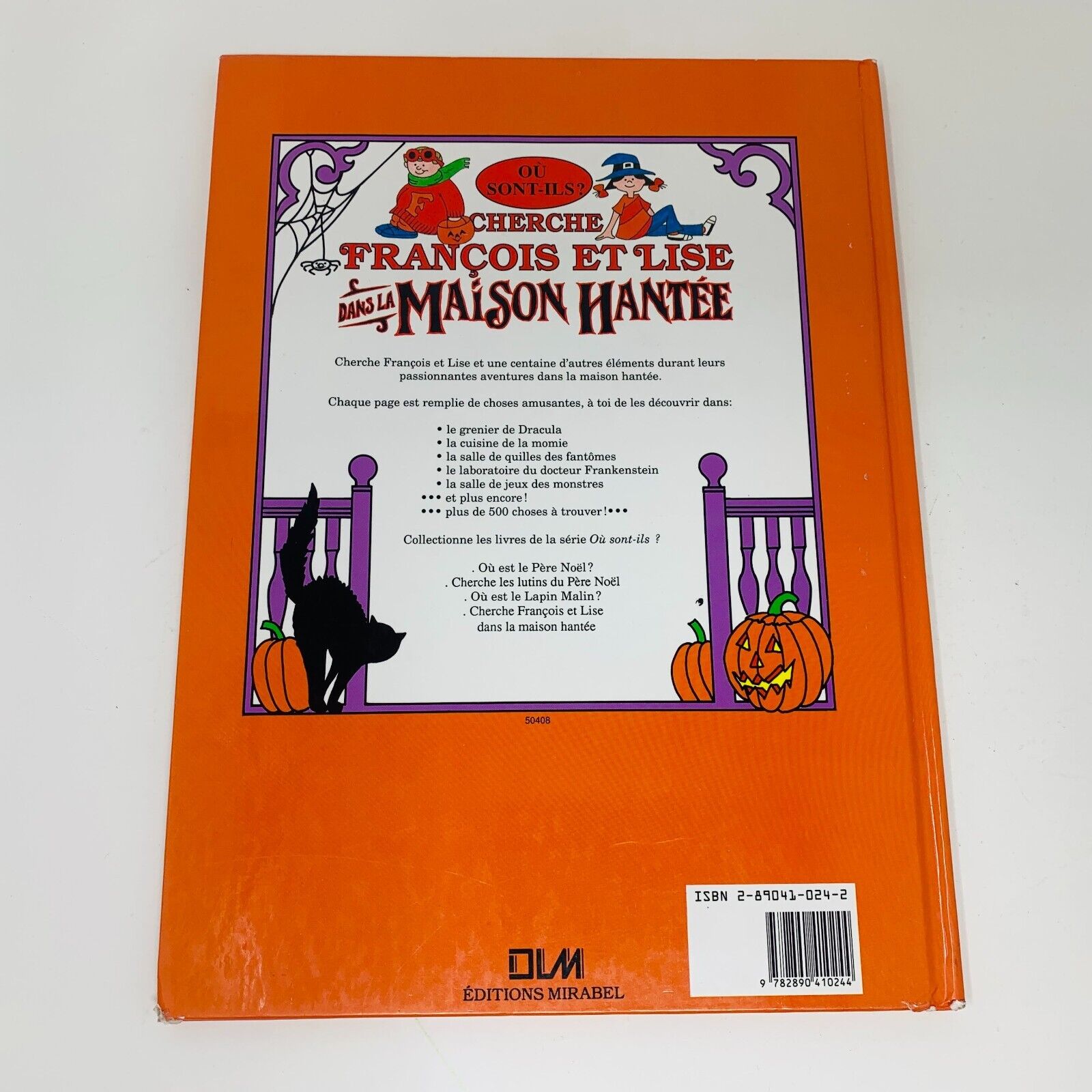 1991 Cherche François et Lise dans la Maison Hantée Tallarico Livre Halloween