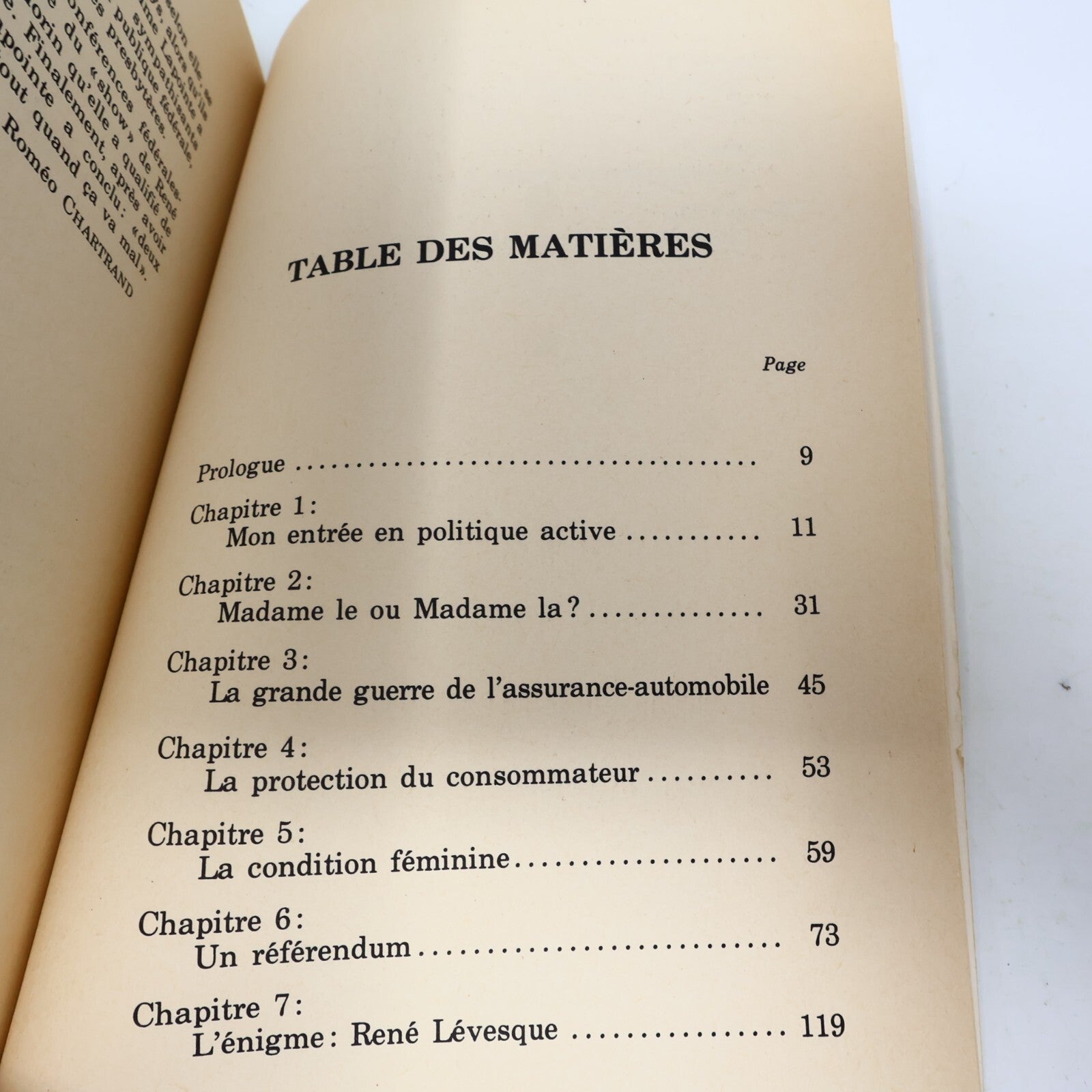 1982 Le Pouvoir? Connais Pas! Lise Payette Québec Amérique Biographie Politique
