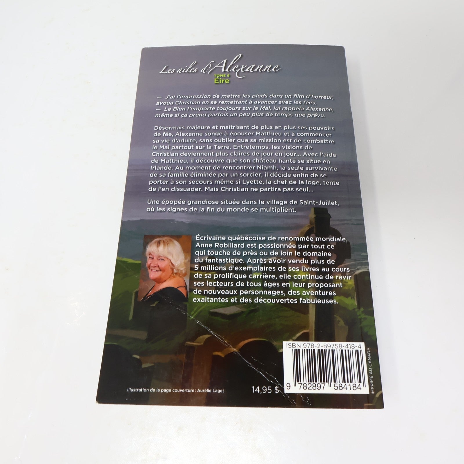 Les Ailes d'Alexanne #1-9 Lot 9 Livres Anne Robillard 4H44/Mikal/Le Faucheur PB