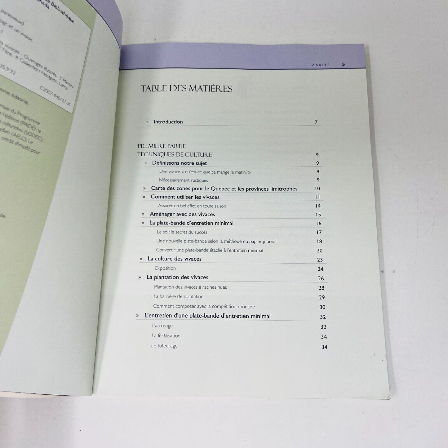 2007 Vivaces Les Idées du Jardinier Paresseux de Larry Hodgson Livre Broquet