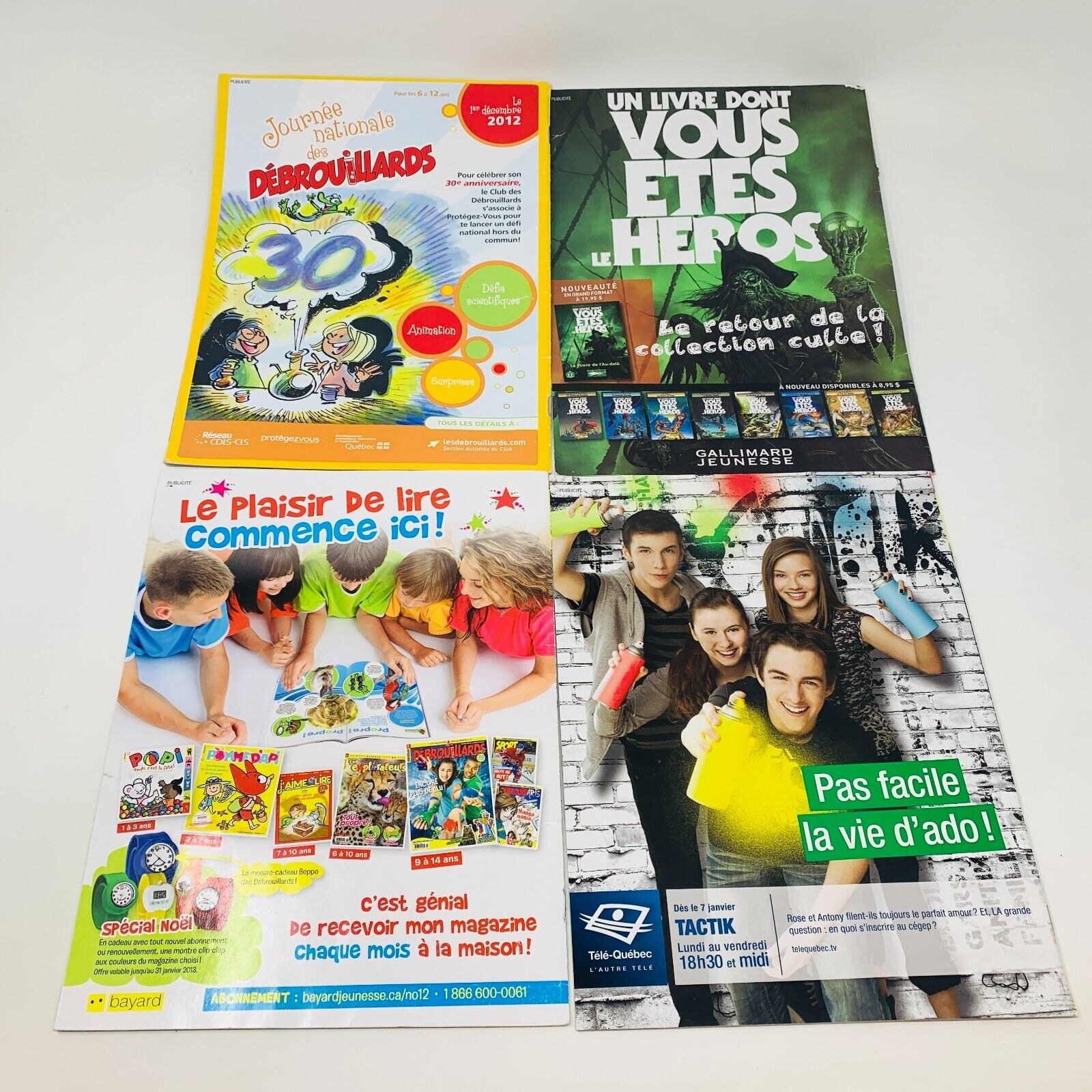 26x Les Débrouillards Magazines Enfants Français 2012-15 Années Incomplètes Lot
