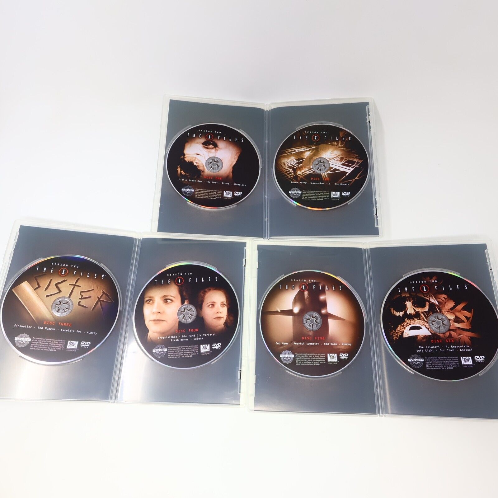 The X Files / Aux Frontières du Réel Season #1-2-3 DVD Lot NTSC David Duchovny