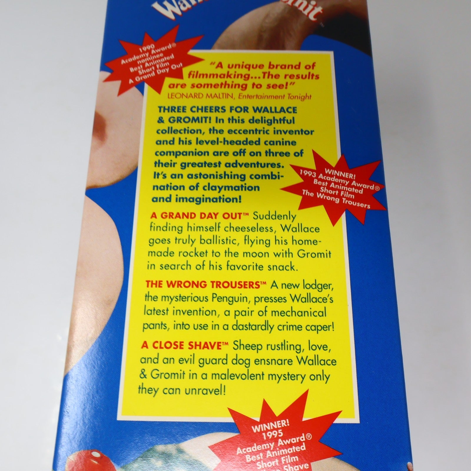 Wallace & Gromit Box Set VHS BBC NTSC Wrong Trousers/A Close Shave/Grand Day Out