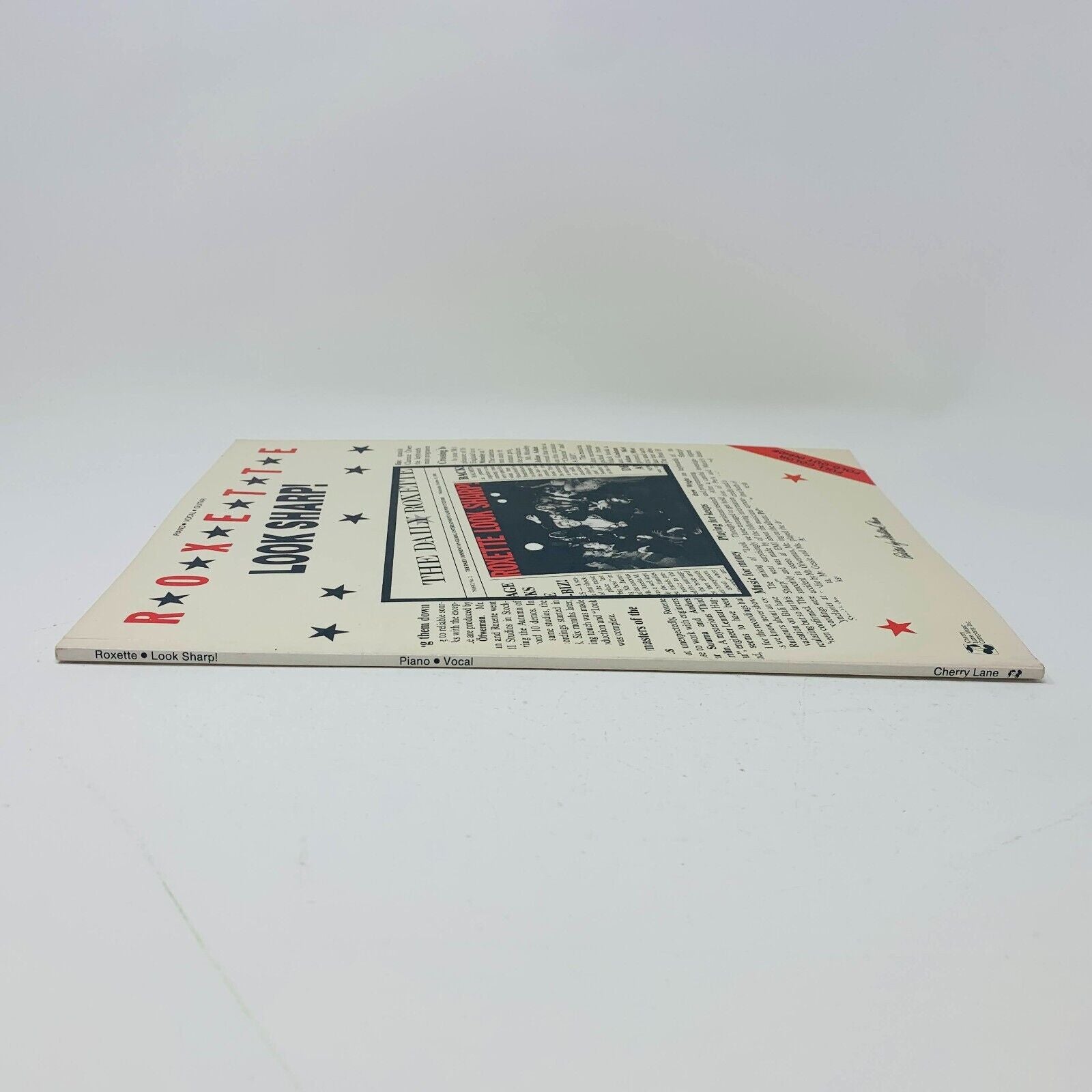 1989 Roxette Look Sharp Songbook Cherry Lane Milton Okun Piano Guitar Fold Out