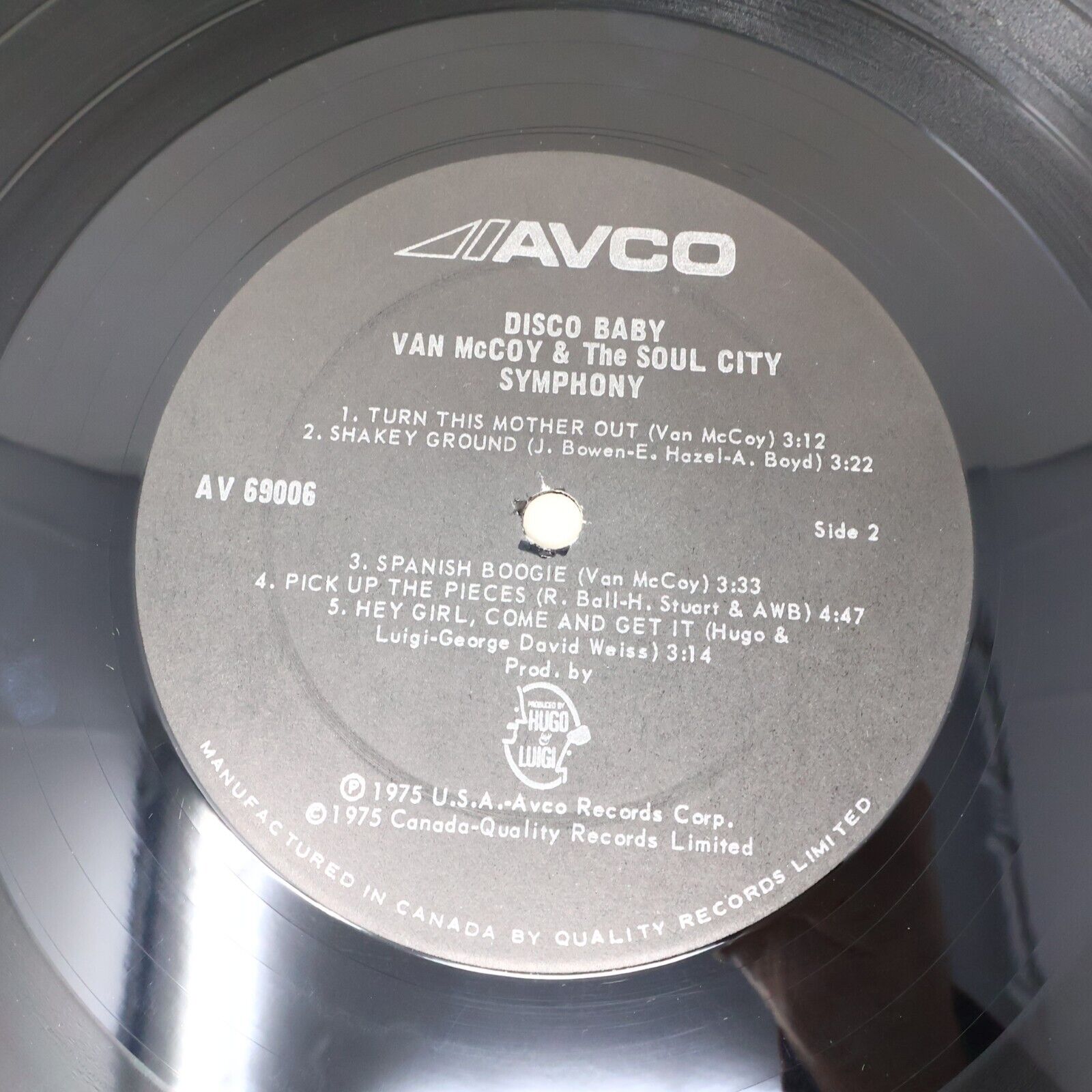 Van McCoy & The Soul City Symphony Disco Baby + Love is the Answer LP Record Lot