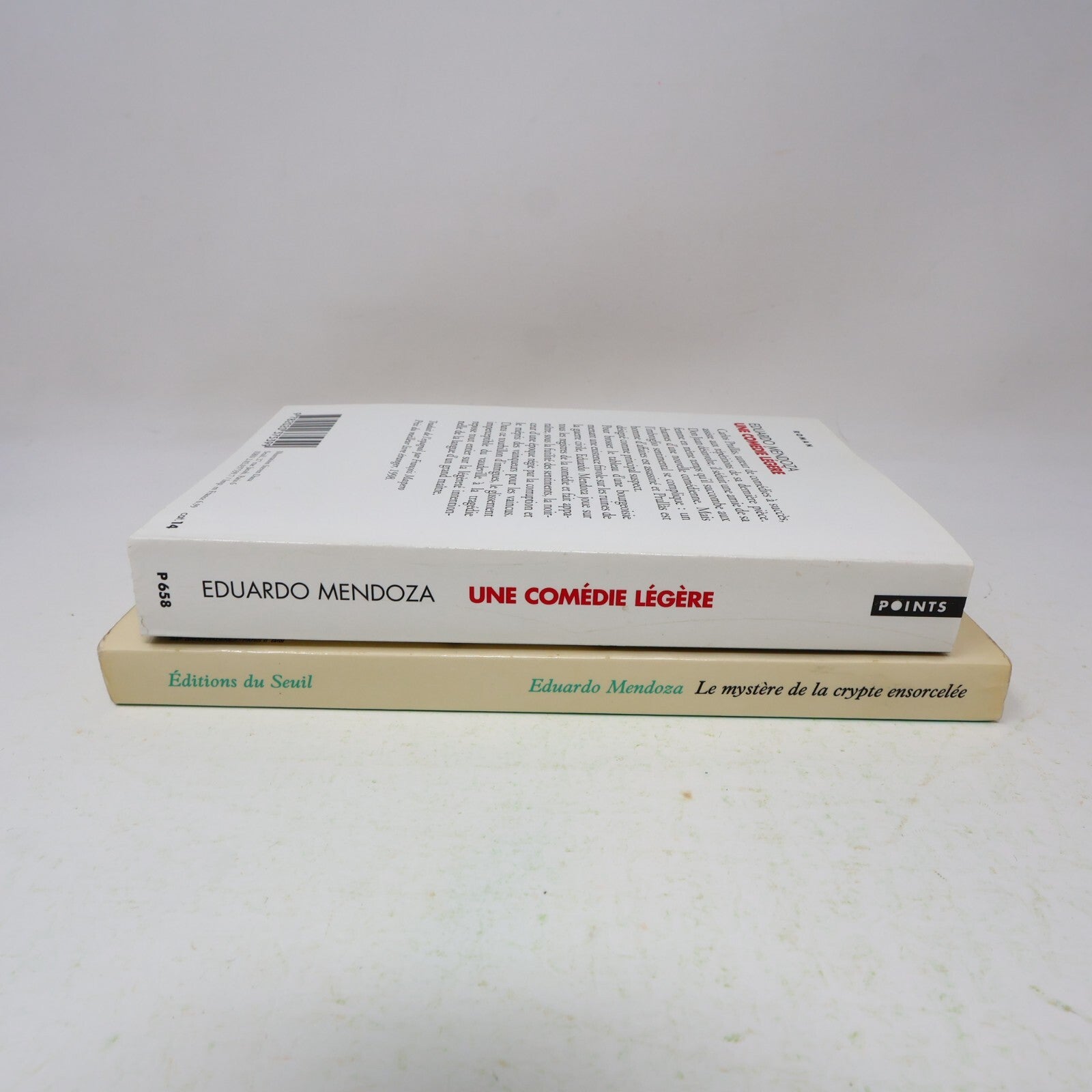Eduardo Mendoza Lot 2 Livres Le Mystère de la Crypte Ensorcelée/Comédie Légère