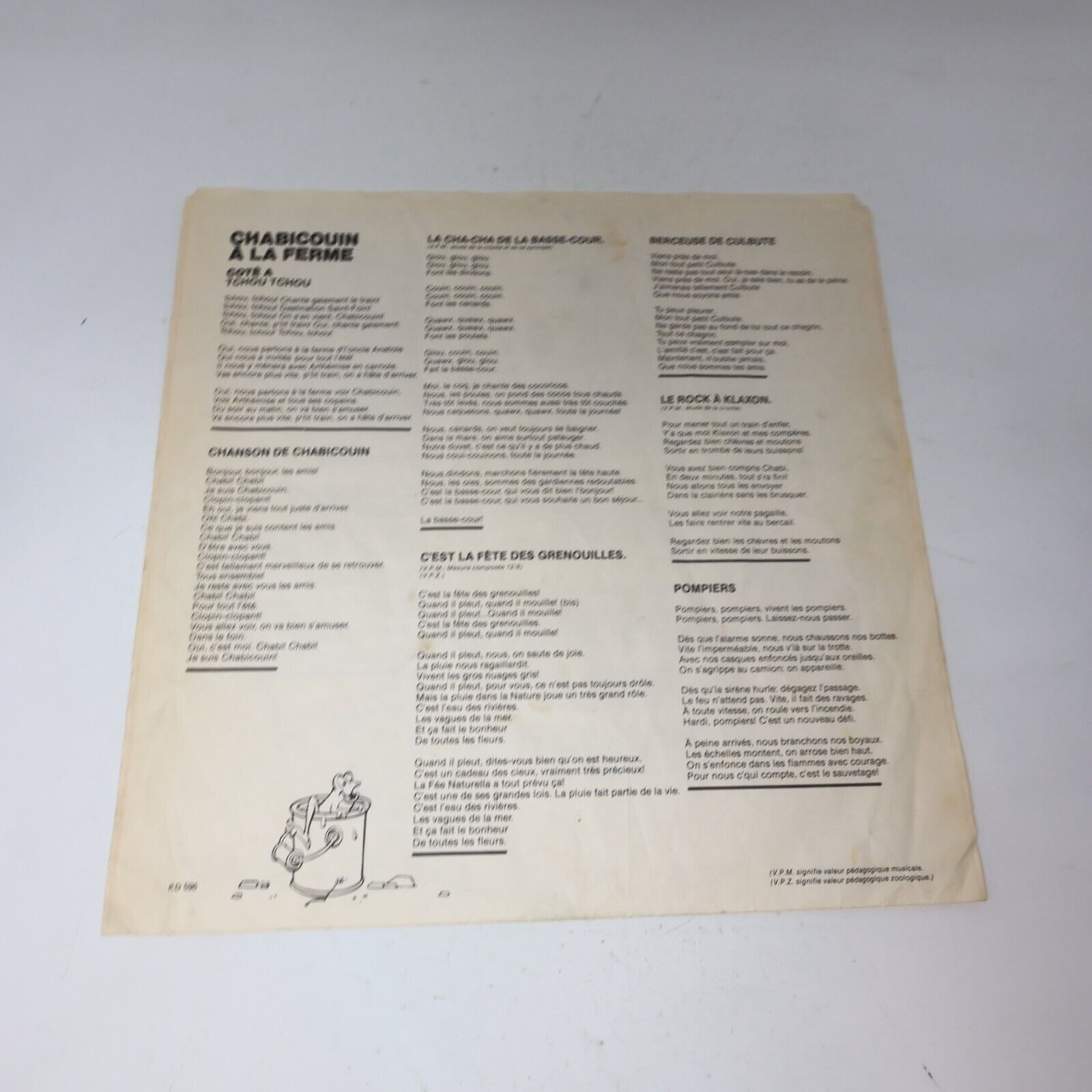 Chabicouin + À la Ferme Lot 2 Disques LP Enfants Français Kébec Disque L'Encrier