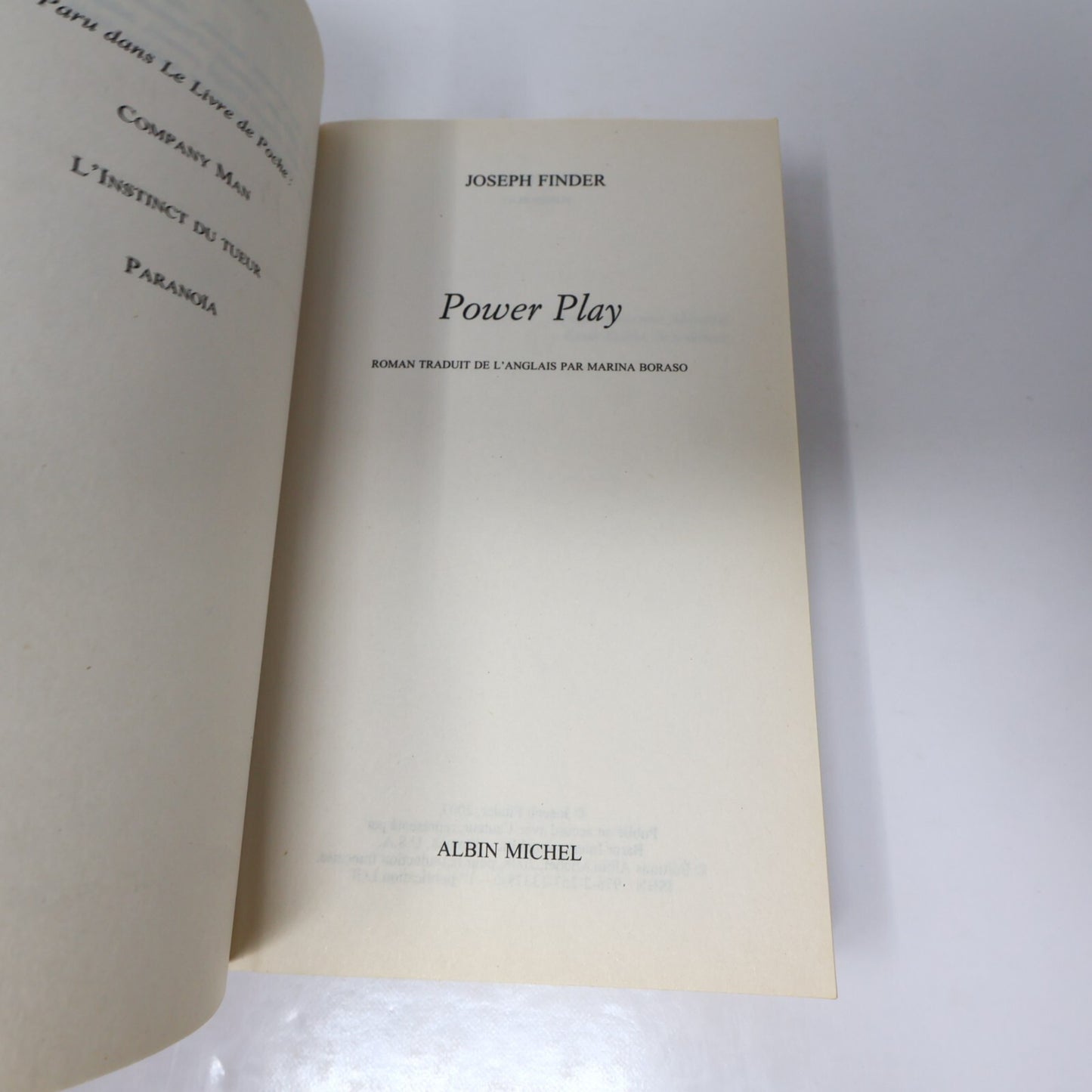 Crime et Mystère Policier Thriller Lot 8 Livres Poche Clarke/Mosse/Finder French
