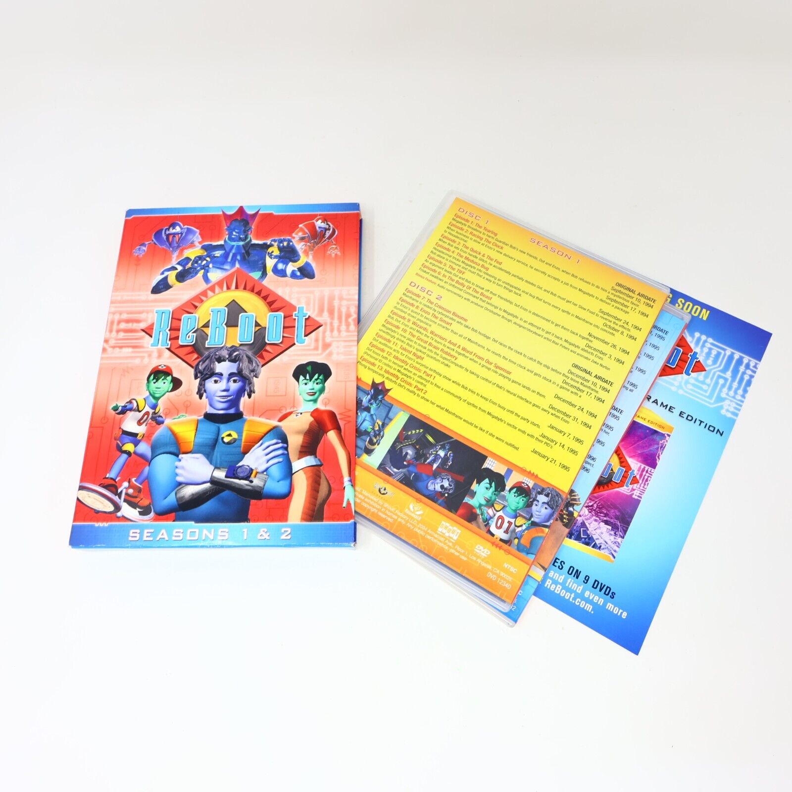 Reboot Seasons 1-2-3-4 On 2 DVD Sets Region 1 NTSC 2011 Guardian Bobs Dot Enzo