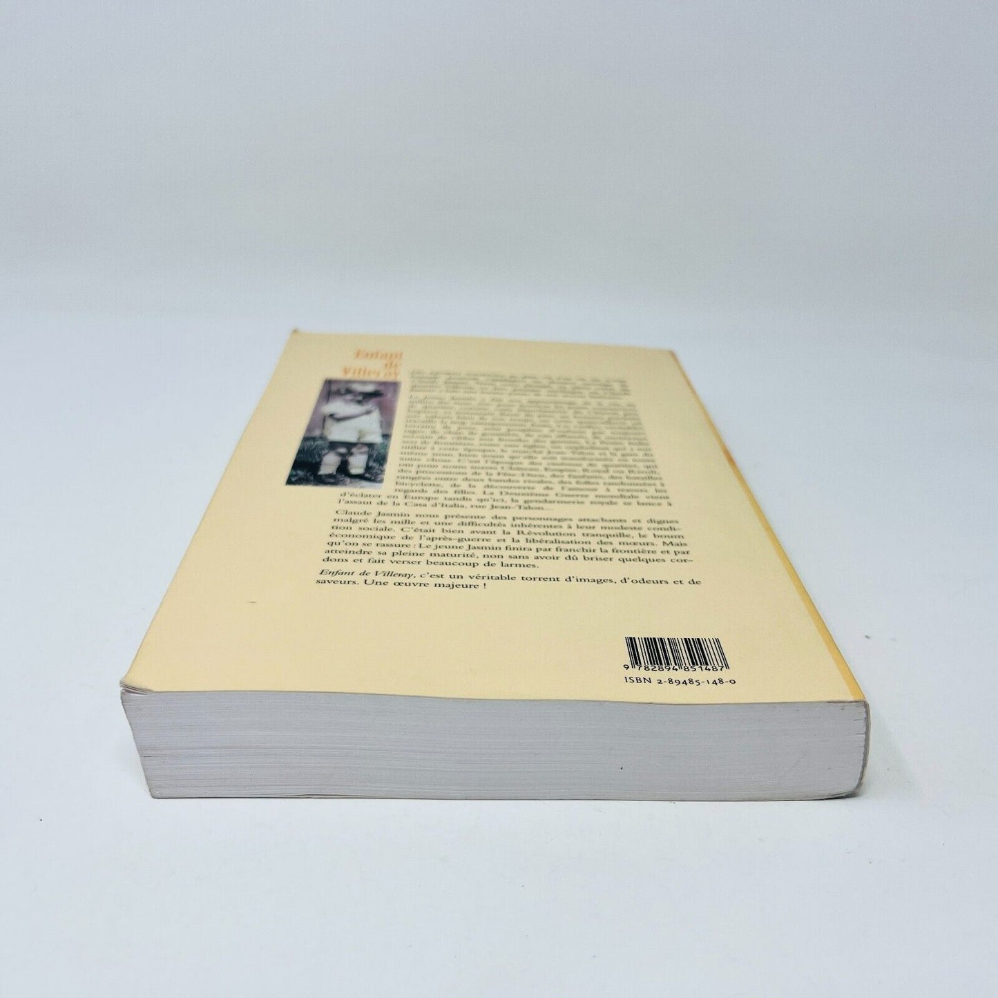 2001 Enfant De Villeray de Claude Jasmin Livre Lanctôt Montréal Biographie