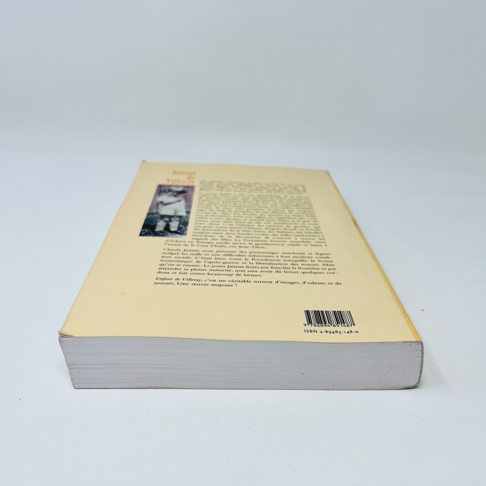 2001 Enfant De Villeray de Claude Jasmin Livre Lanctôt Montréal Biographie