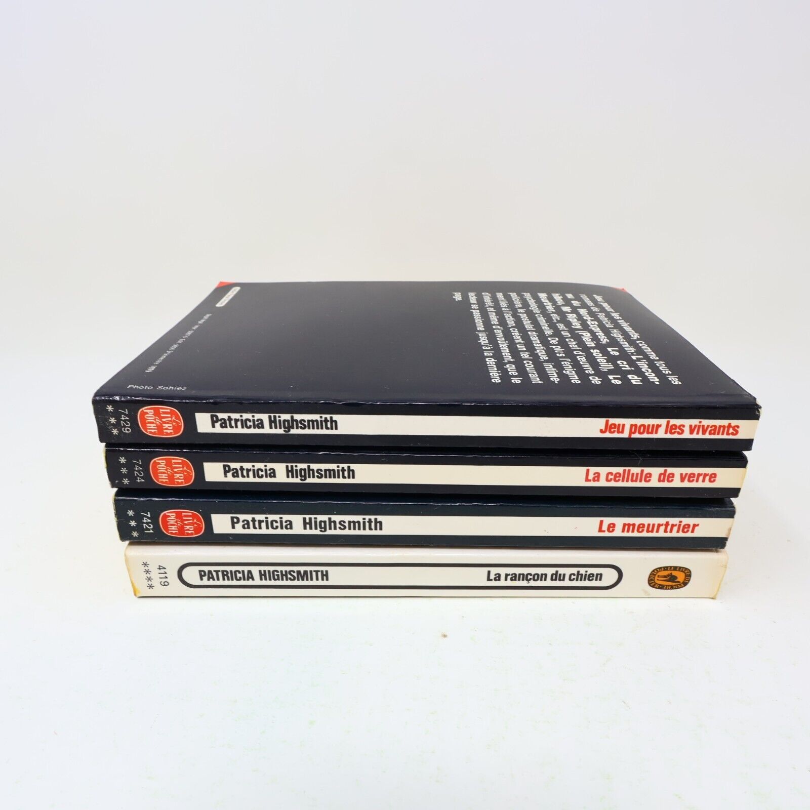 Lot 4 Patricia Highsmith Jeu pour les Vivants Cellule Verte Meurtrier Livres 70s