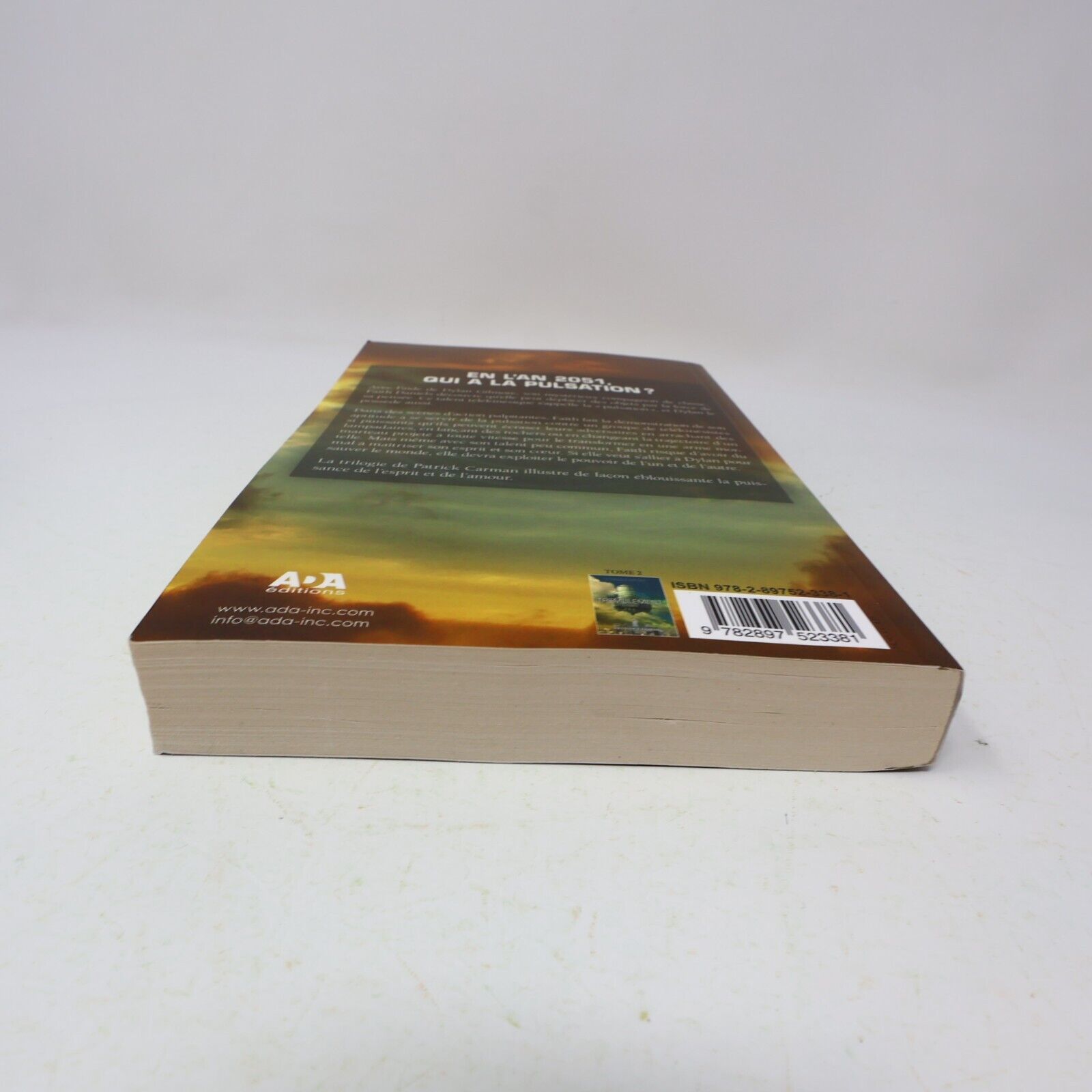 Pulsation #1 Patrick Carman 2015 Ada Français Paperback Science-Fiction Romance