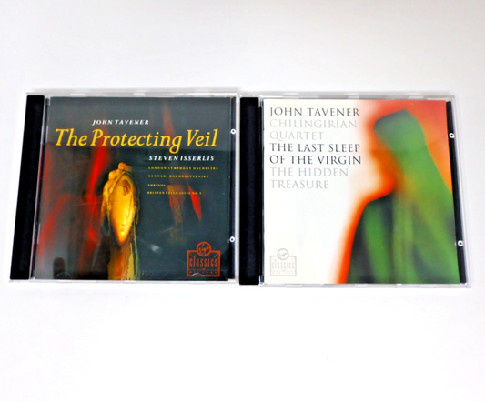 John Tavener/Steven Isserlis 2 CD Lot Protecting Veil/Last Sleep of the Virgin
