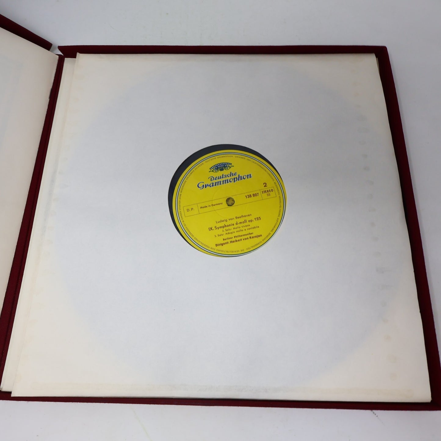 Beethoven Berliner Herbert von Karajan IX. Symphonie Nr. 8 LP Record 138 807/808