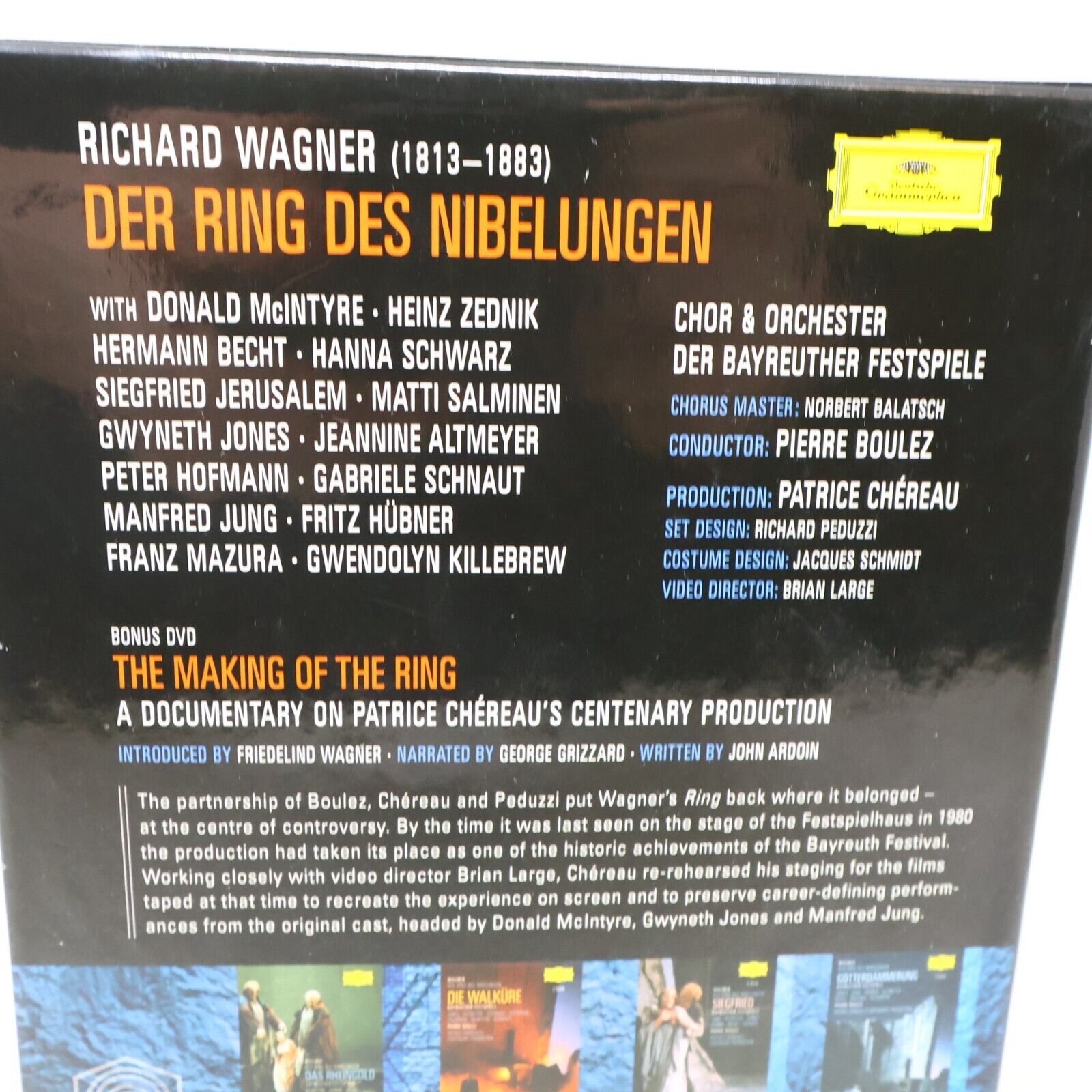 Richard Wagner Der Ring Des Nibelungen Opera DVD Box Set Pierre Boulez NTSC 4:3