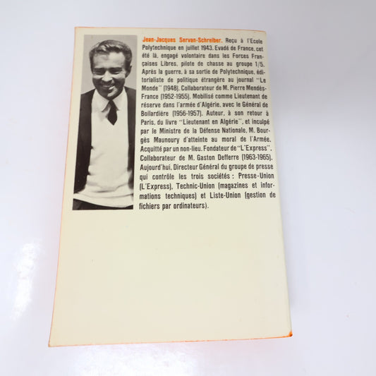Le Défi Américain Jean-Jacques Servan-Schreiber Poche 1970 Politique Société 70s