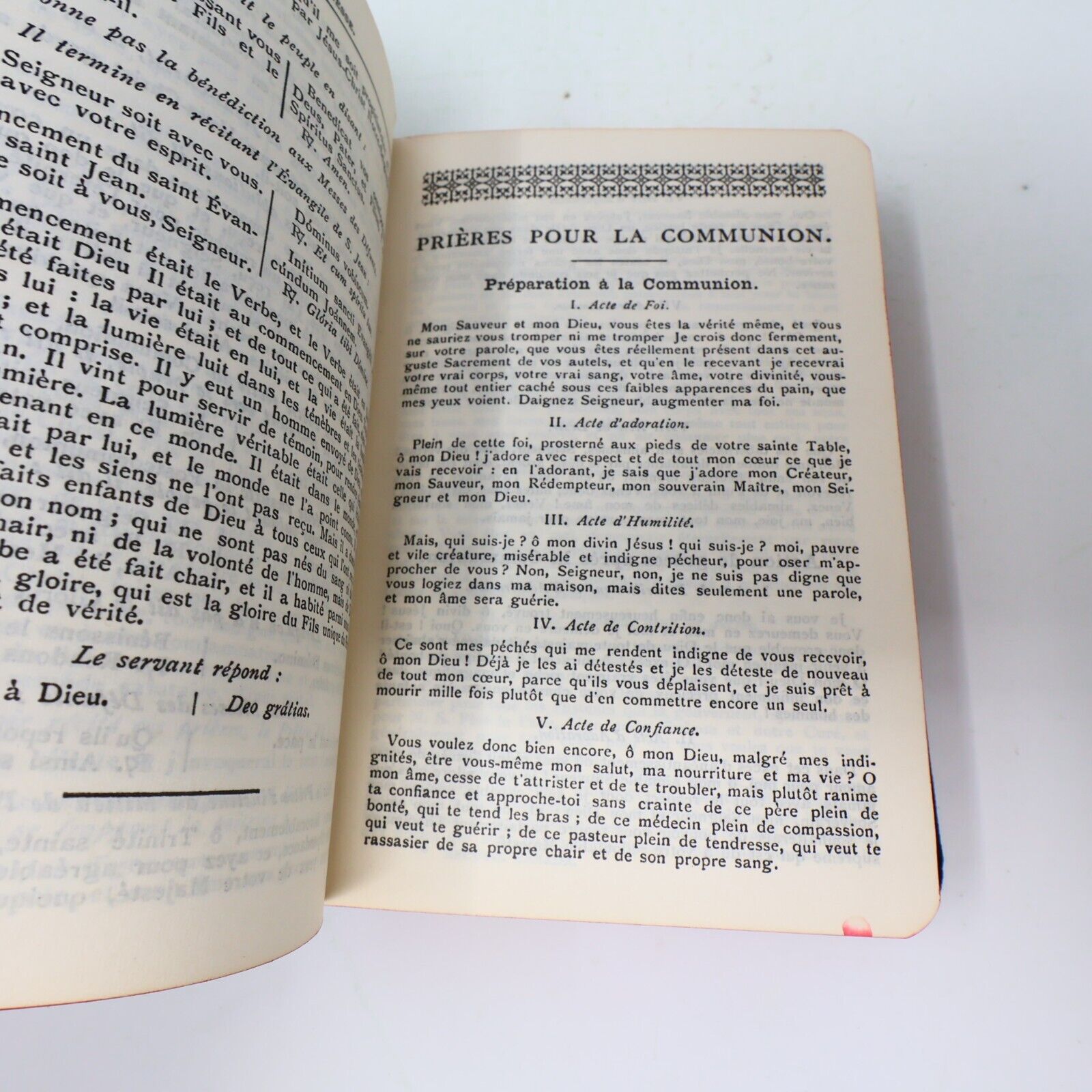 1929 Manuel de Chant Clercs de Saint Viateur Français Latin Hardcover Religion