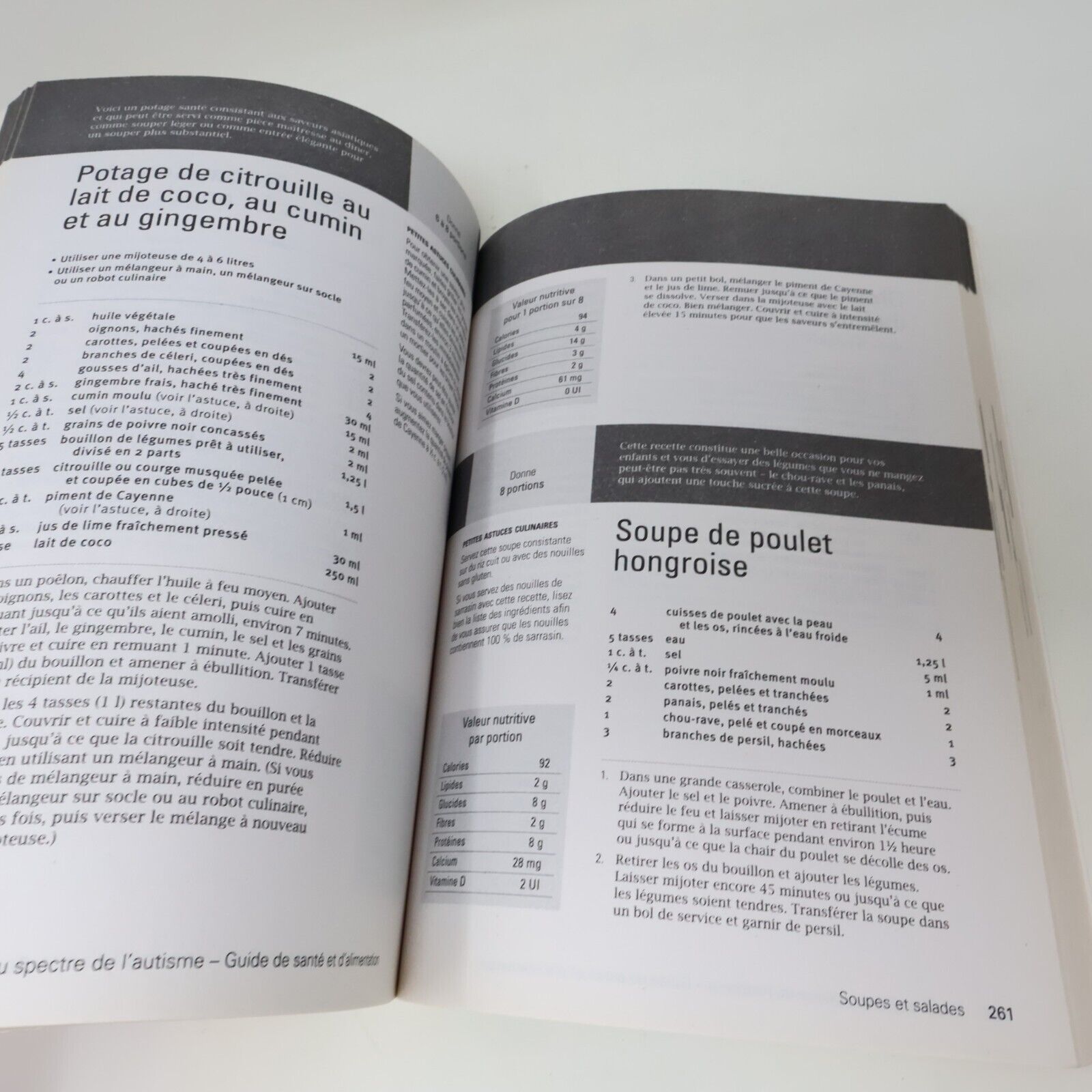 2015 Les Troubles du Spectre de l'Autisme Guide de Santé et d'Alimentation TSA