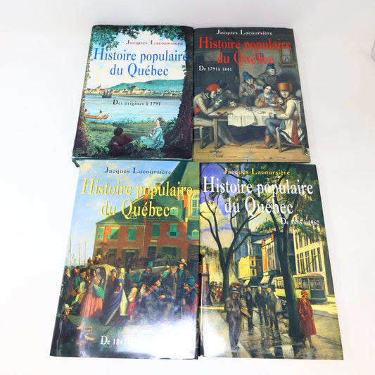 Lot 4 Livres Histoire Populaire du Québec #1-4 Jacques Lacoursière Français HC