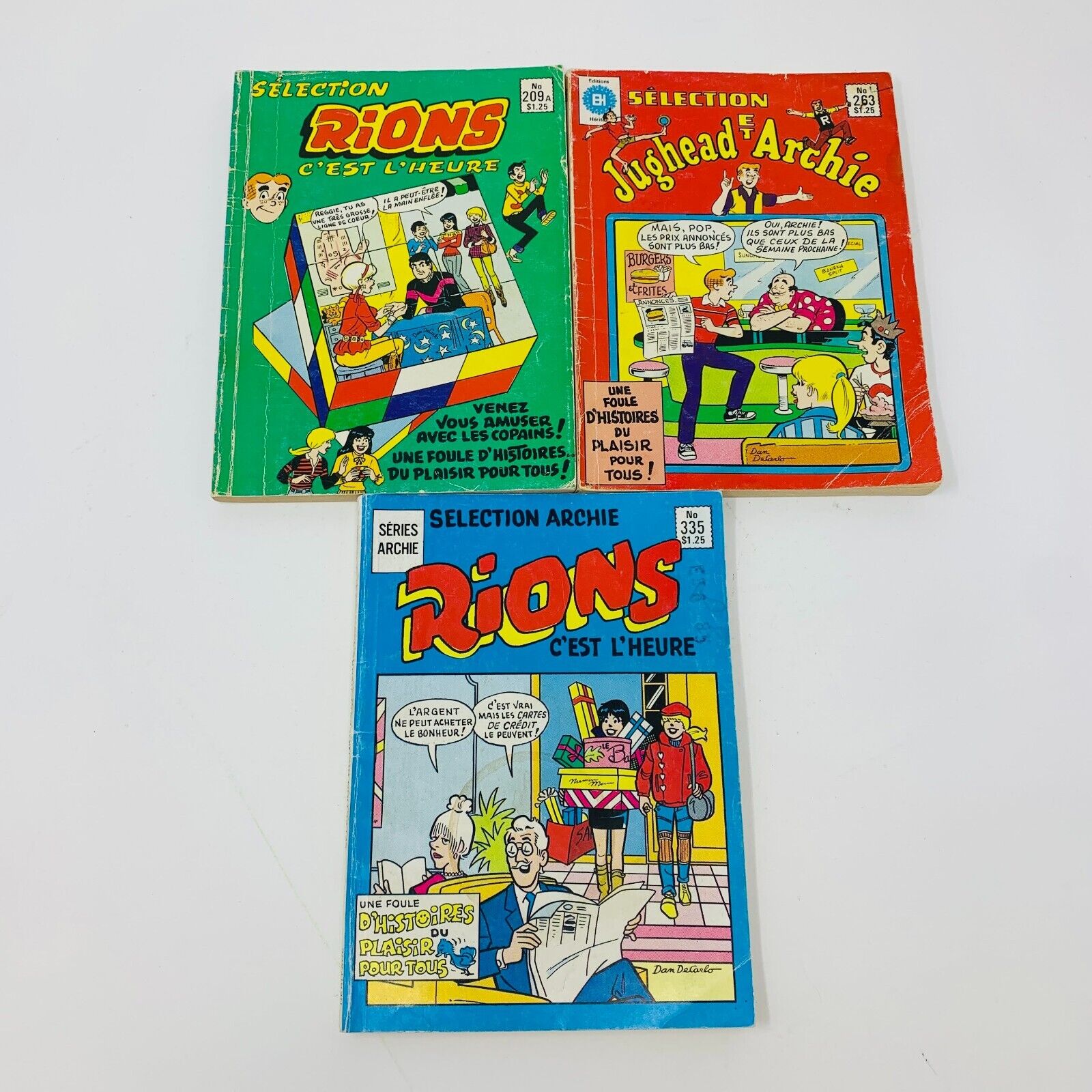 7x Sélection Archie Rions c'est l'Heure Jughead French Français EH Comic Lot 80s