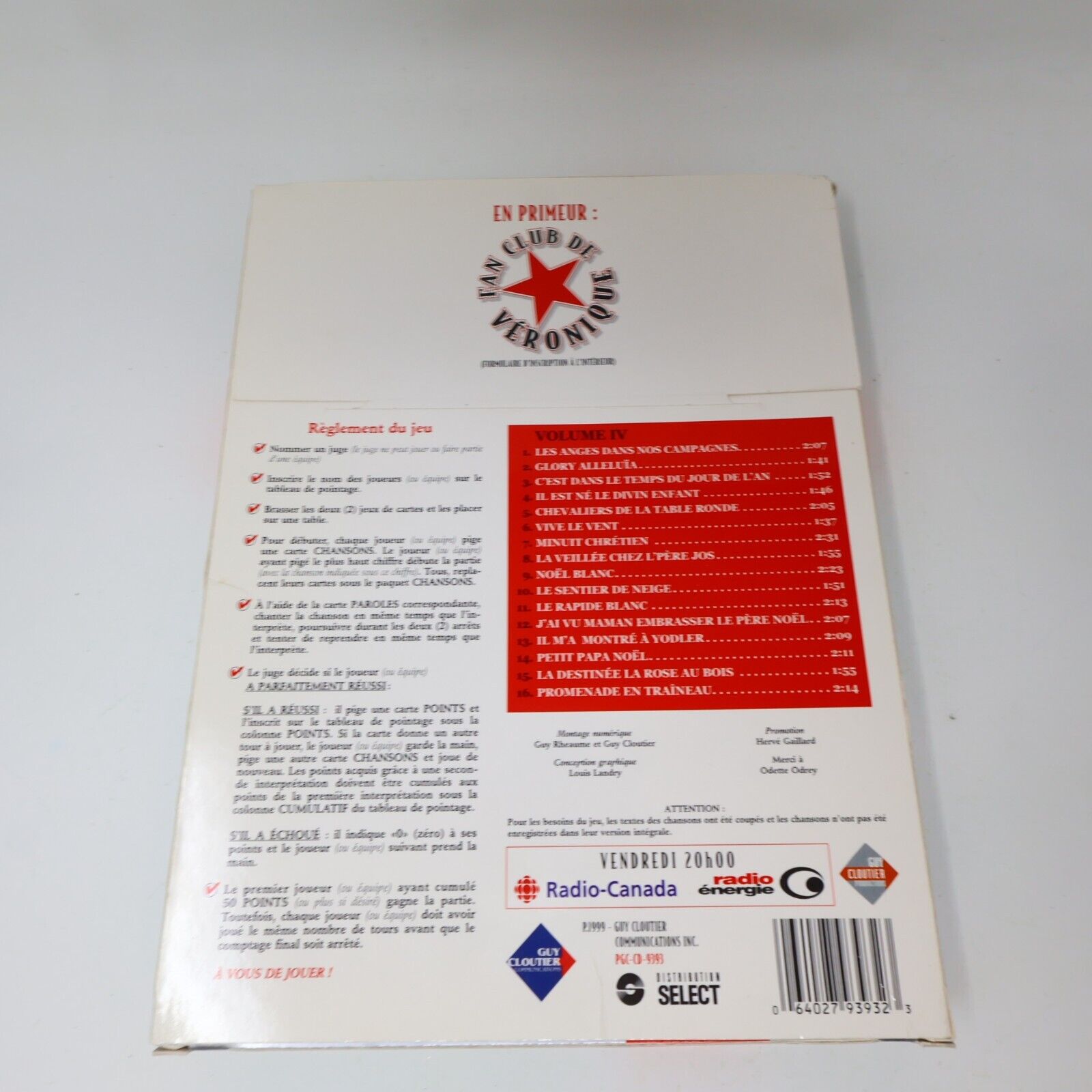La Fureur Volume 2 & Temps des Fêtes Lot de 2 Jeux Société CD Véronique Cloutier