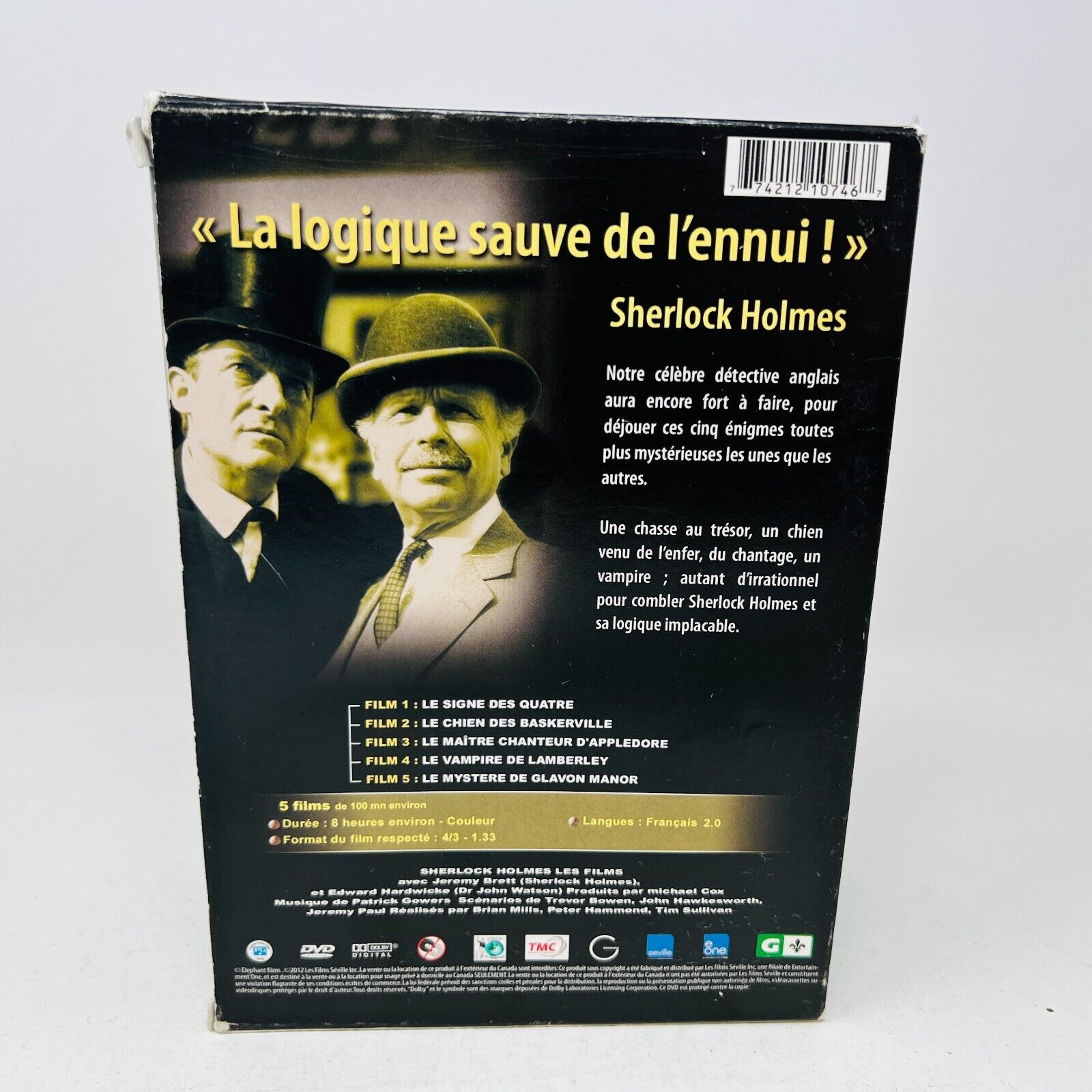 Sherlock Holmes Les Films avec Jeremy Brett 5 DVD Testés NTSC Signe des Quatre