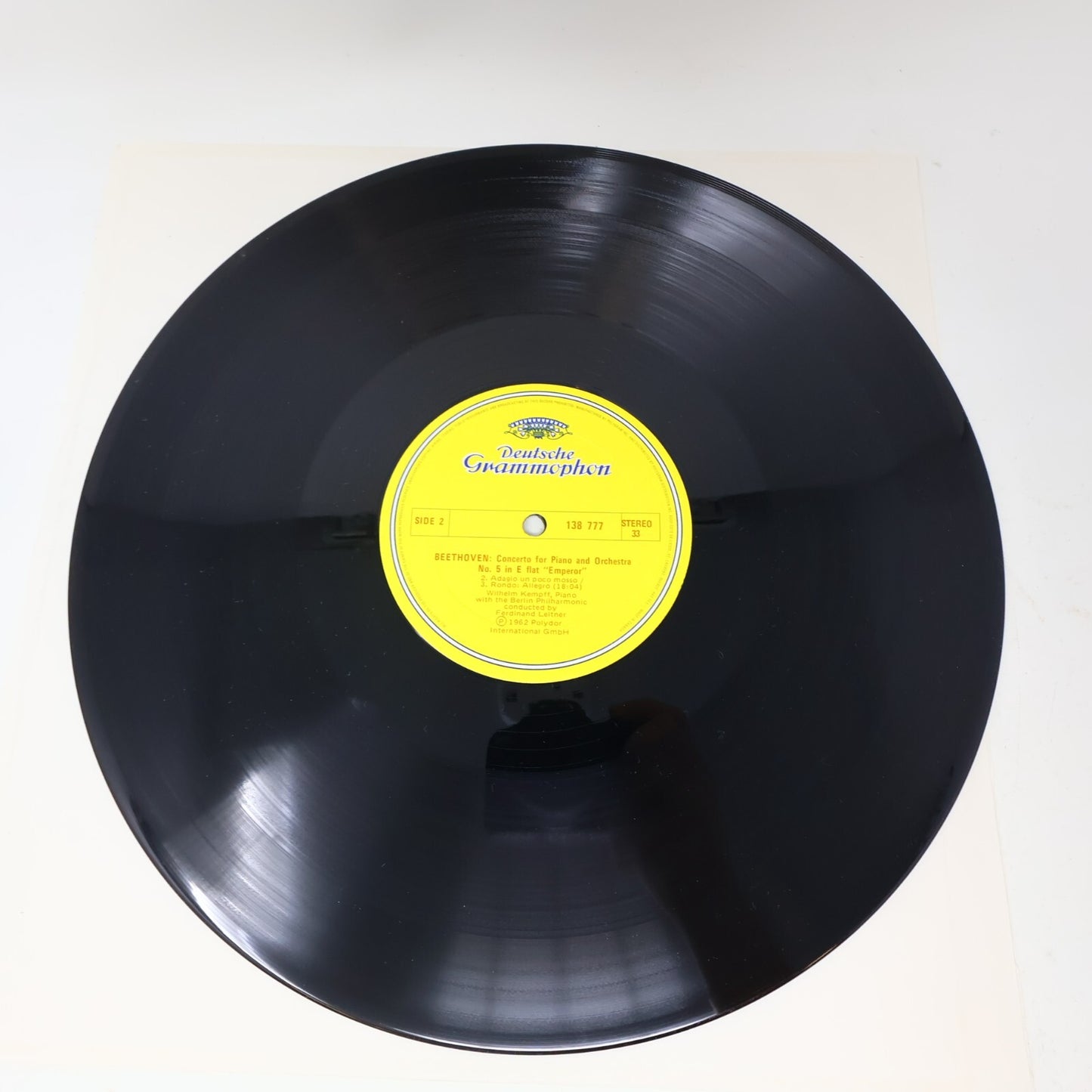 Beethoven Wilhelm Kempff Leitner Klavierkonzert Nr. 5 Es-dur LP Record 138 777